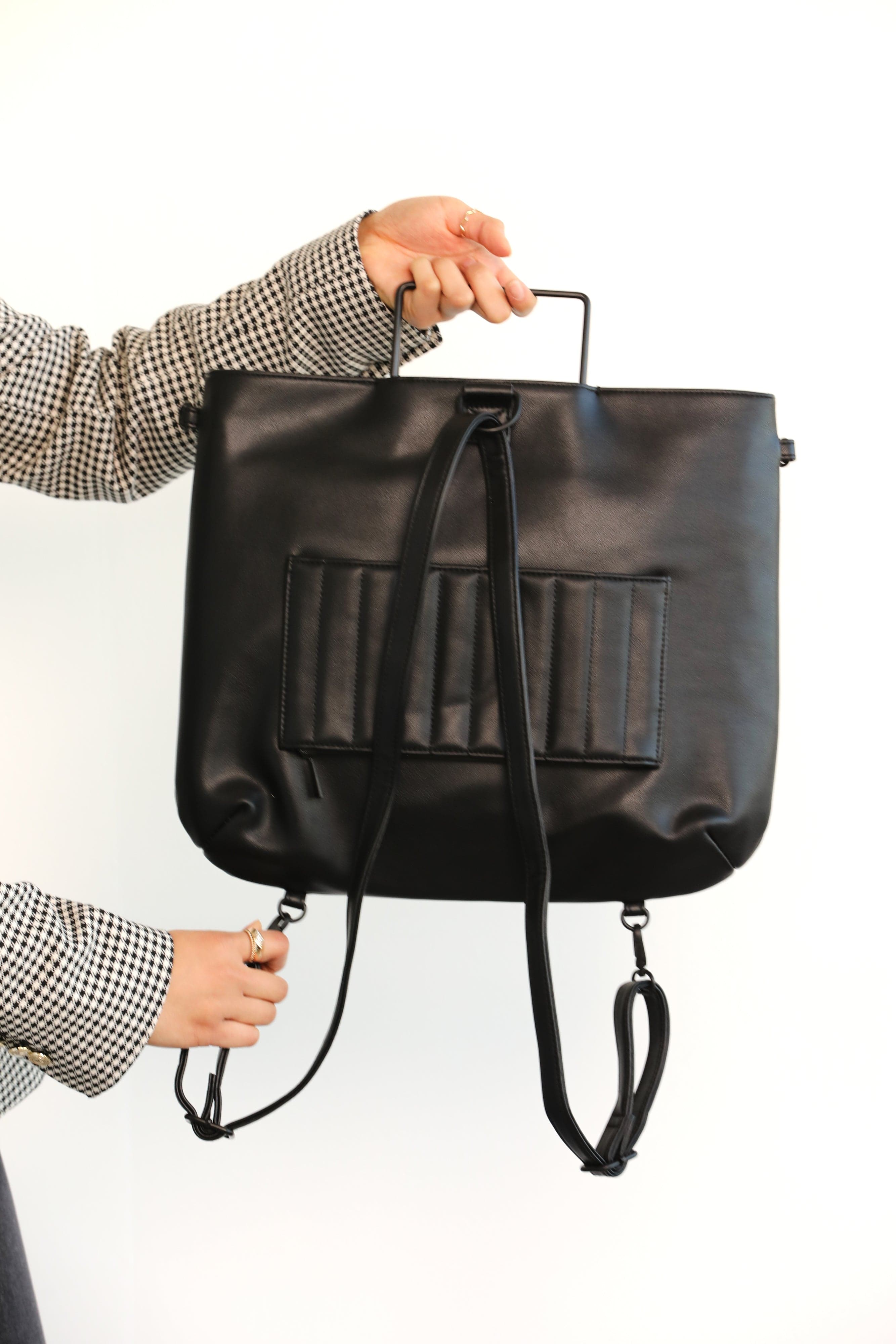 The Messenger Backpack - Stylish Black Laptop Backpack for Men & Women | Perfect for Work, Travel & School | Durable & Water-Resistant