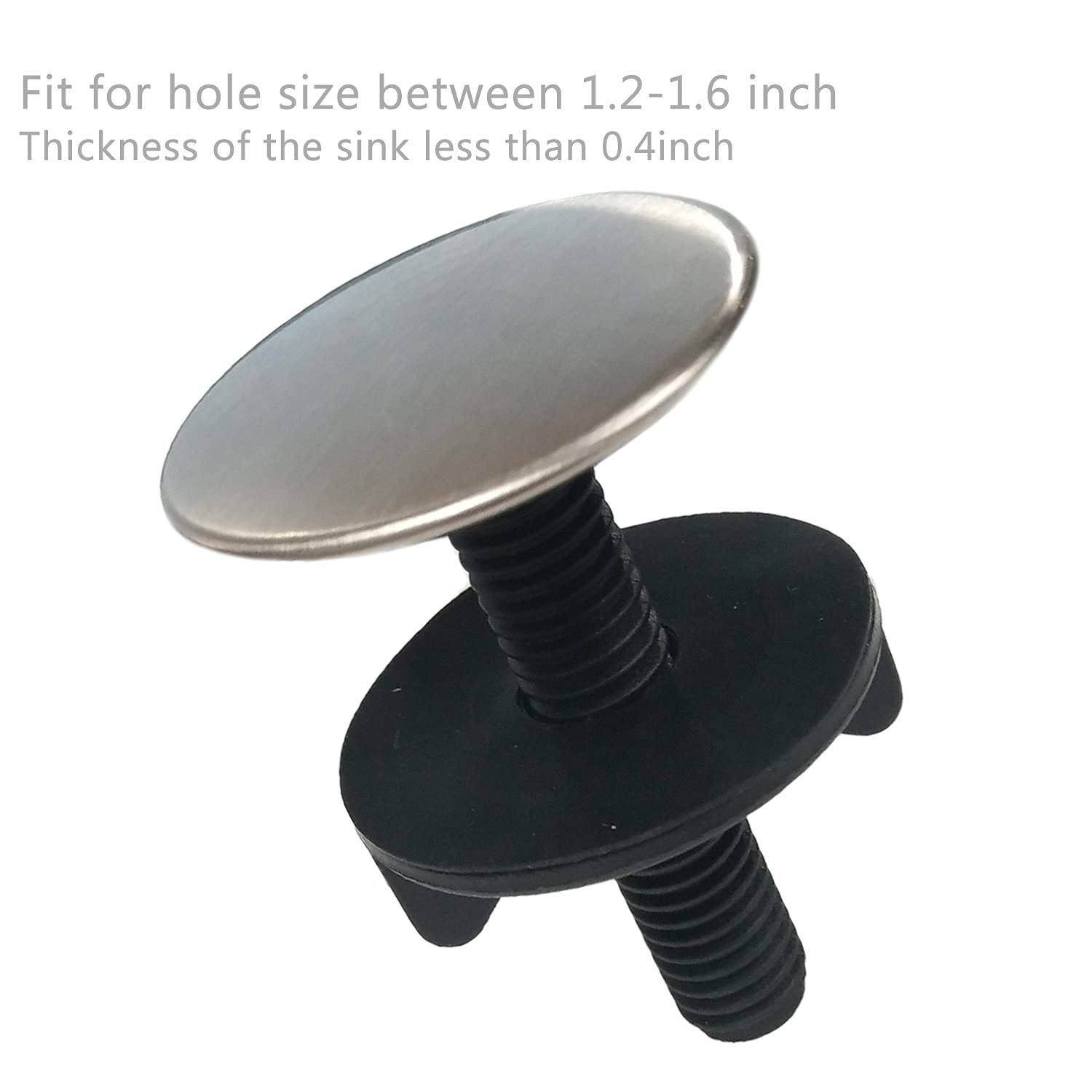 4 Pack Stainless Steel Sink Hole Cover - Durable Faucet Tap Plate Stopper & Blanking Plug for Kitchen, Bathroom - Perfect for Leak Prevention & Aesthetic Upgrade