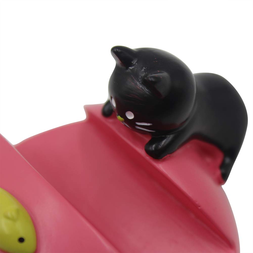 Adorable Cat Phone Holder & Desk Decor - Universal Cute Kawaii Phone Stand for iPhone, Android Smartphones & Tablets - Perfect for Office, Home & Car Use