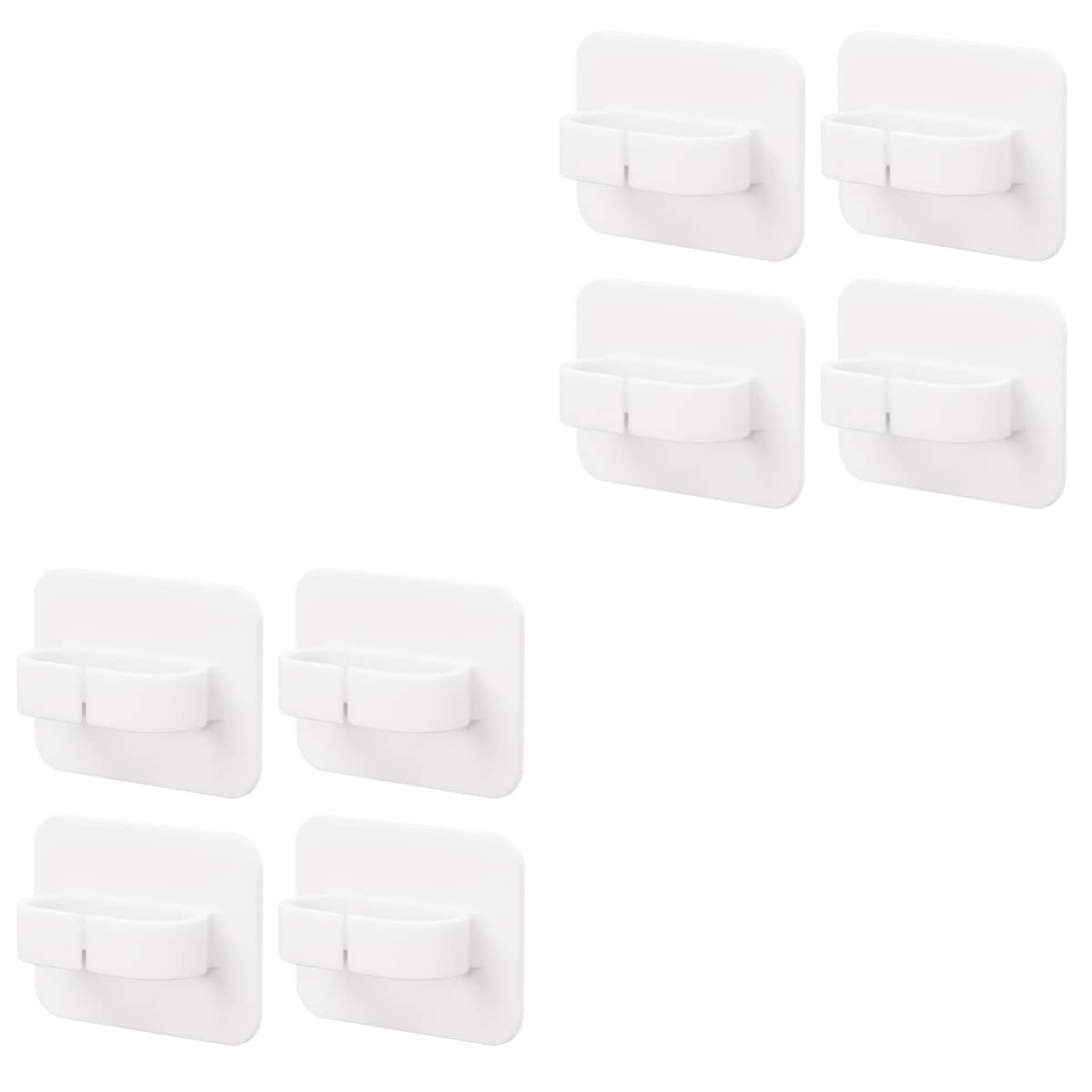 8-Piece Cabilock Spray Bottle Holder Set - Adhesive Hangers for Spray Cans, Broom & Mop Organization - Perfect for Kitchen, Bathroom, Garage & Cleaning Closet Storage