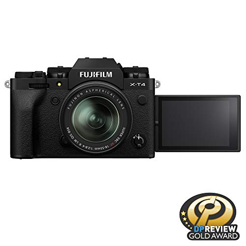 FUJIFILM X-T4 Mirrorless Digital Camera with 26.1MP APS-C Sensor, 4K Video & Weather-Sealed Body - Perfect for Travel Photography, Vlogging & Professional Shooting
