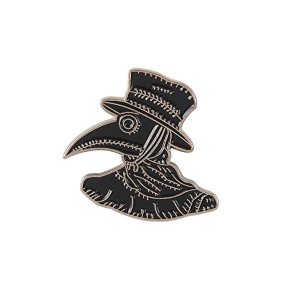 Dark Gothic Enamel Pins Collection - Skull, Heart, Wine, Plague Doctor & More - Unique Brooches for Lapel, Jacket & Hat - Perfect Gothic Jewelry Gift for Halloween, Cosplay & Alternative Fashion
