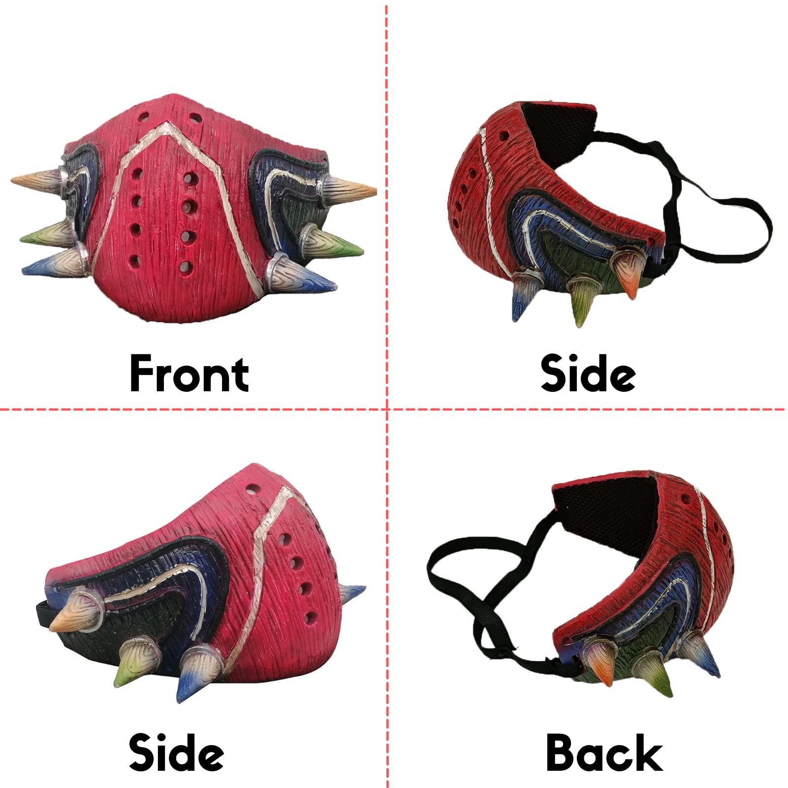 Limited Edition Majora's Half Face Mask - Breathable Thailand Latex, Durable & Adjustable - Legend of Zelda Cosplay Mask for Fans | Perfect for Halloween, Comic Con & Gaming Events