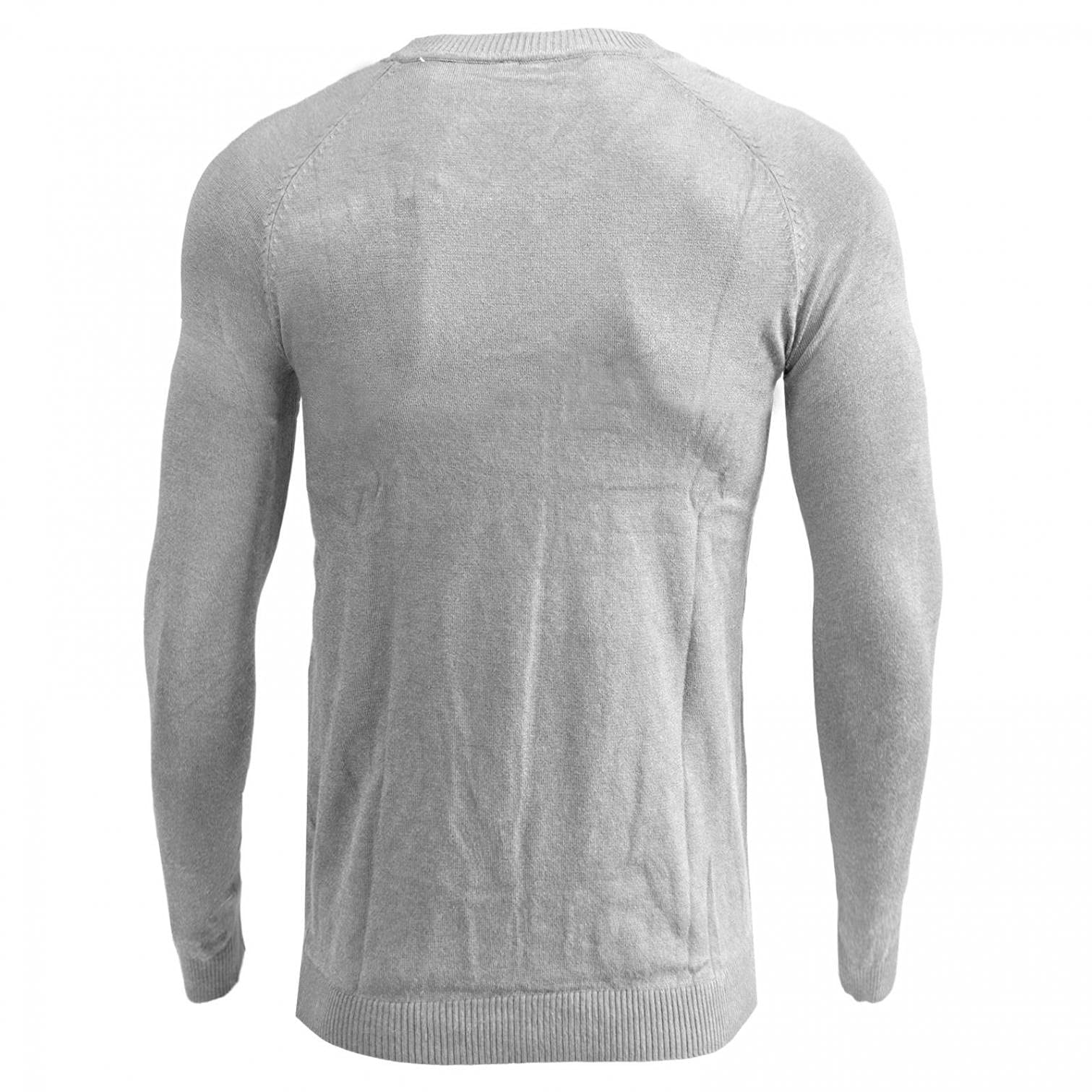Men's Stretch Cotton V-Neck Thermal Sweater - Lightweight Slim Fit Soft Merino Wool Pullover for Work & Casual Wear | Winter Layering & Office Outfits