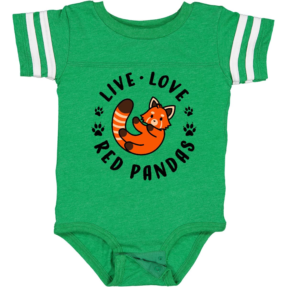 Live Love Red Pandas Baby Bodysuit - Cute Animal Print Onesie for Infants & Toddlers - Perfect for Playtime, Photo Shoots & Everyday Wear