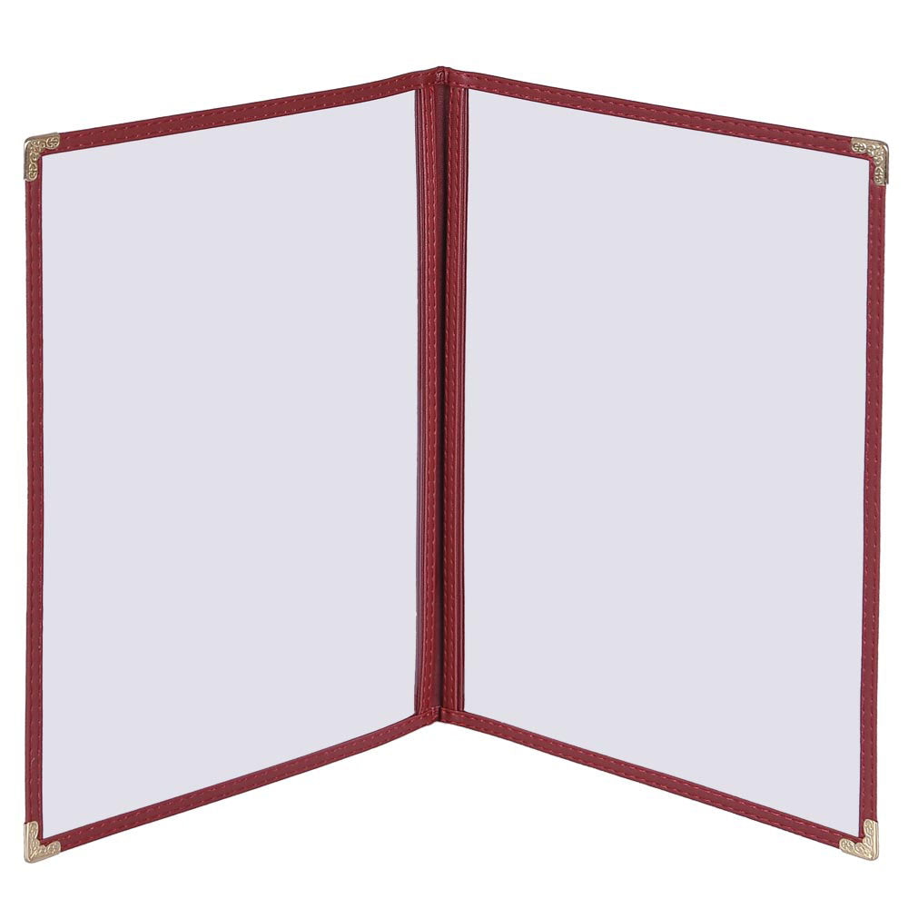 TheLAShop 8.5x11 Plastic Menu Covers - 4 View Menu Holders (60 Pack) - Perfect for Restaurants, Cafes & Events - Durable & Clear Presentation