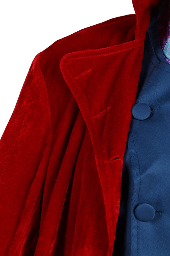 Johnny Depp Chocolate Factory Cosplay Costume for Adults - Willy Wonka Charlie Outfits Halloween Carnival Suit for Men (Perfect for Halloween Parties, Cosplay Events & Movie-Themed Dress Up)