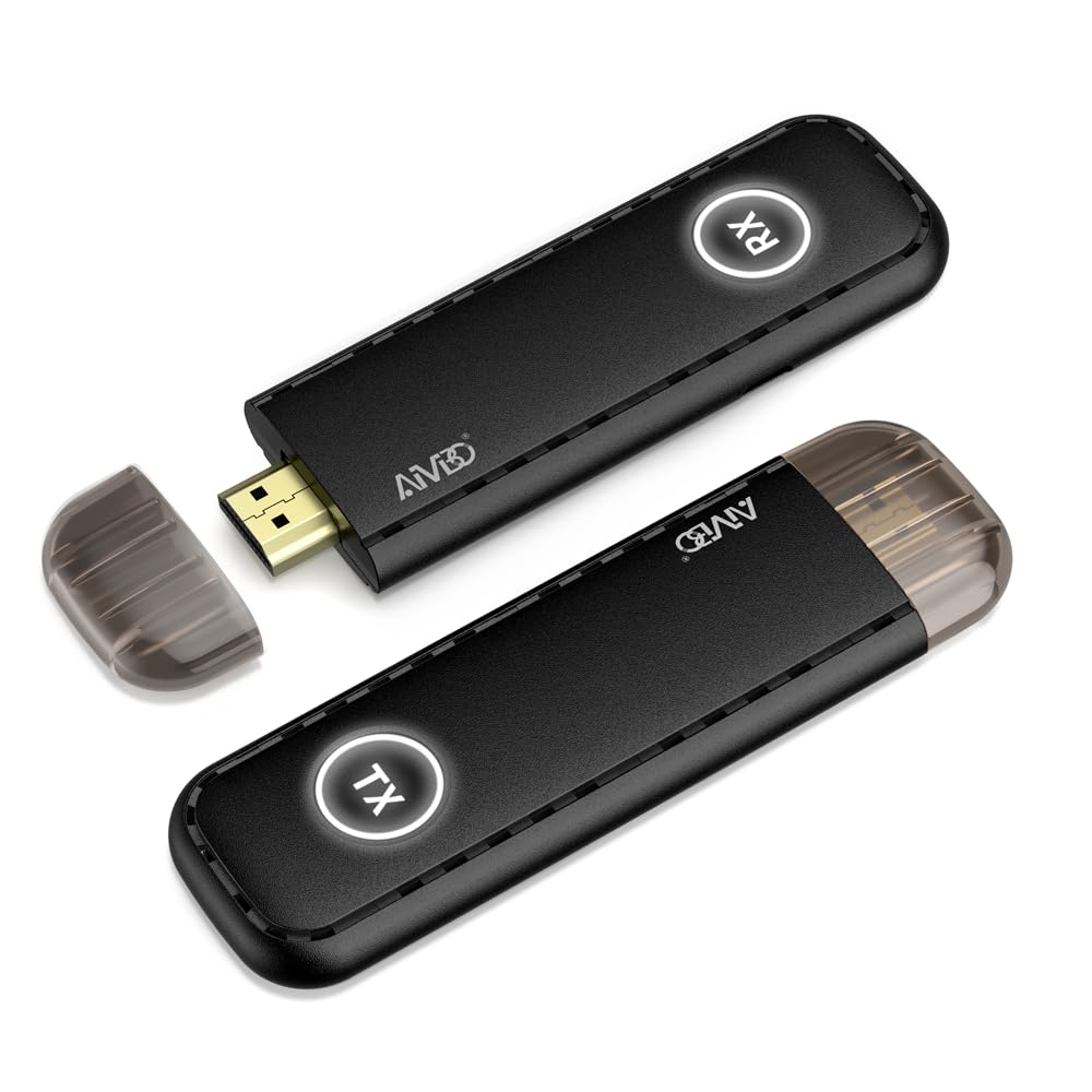 TIMBOOTECH Wireless HDMI Transmitter and Receiver 4K Ultra HD, Full HD 1080P@60Hz, Dual Band 2.4/5.8GHz, Plug & Play HDMI Wireless Extender for Streaming Laptop, TV Box, DSLR to Projector/TV/Monitor - 165FT/50M Range - Perfect for Home Theater, Gaming, and Business Presentations