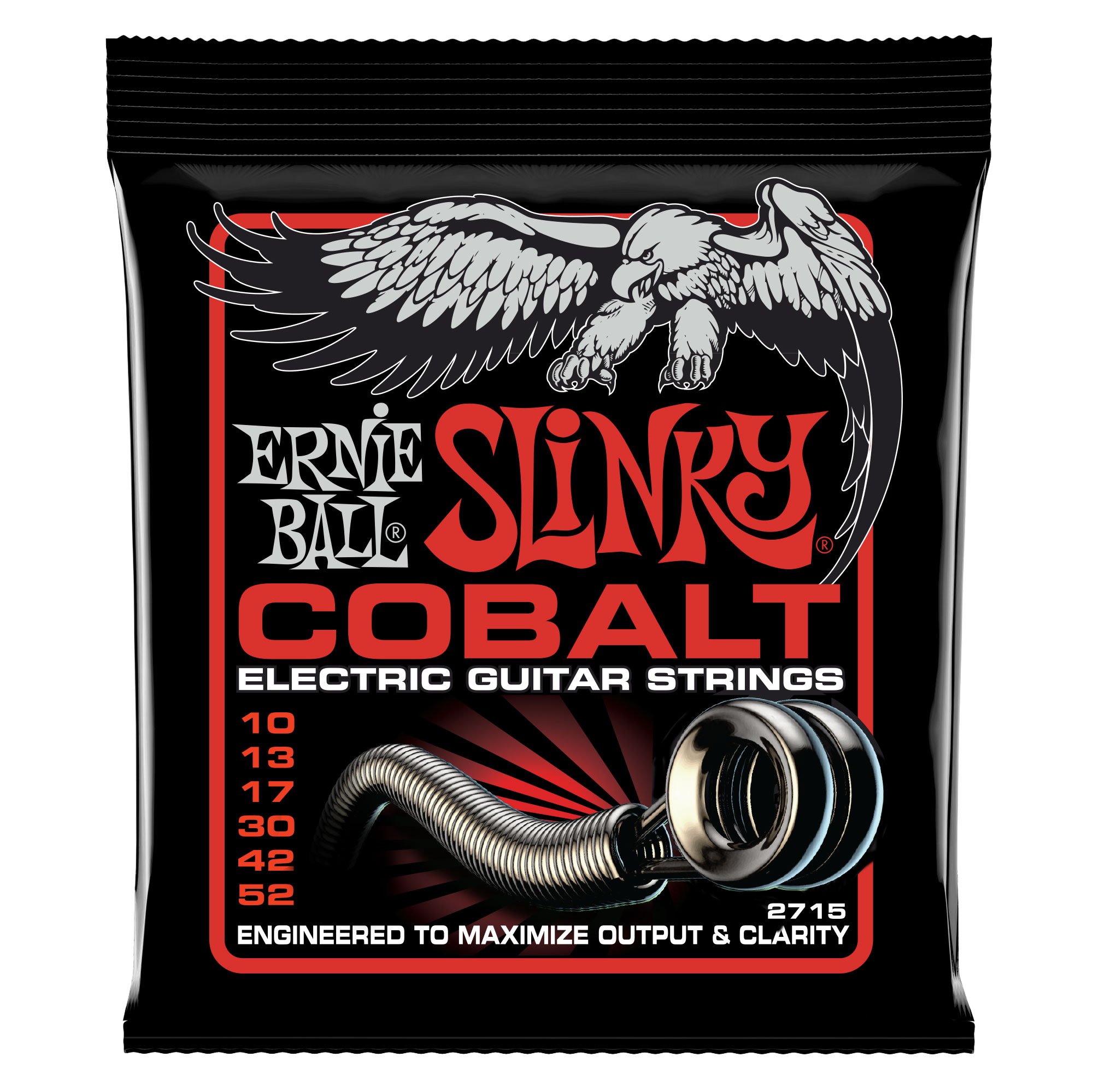 Ernie Ball 7-String Skinny Top Heavy Bottom Slinky Cobalt Electric Guitar Strings - 10-62 Gauge (P02730) & 10-52 Gauge (P02715) - High-Performance Strings for Rock, Metal, and Shredding Guitarists