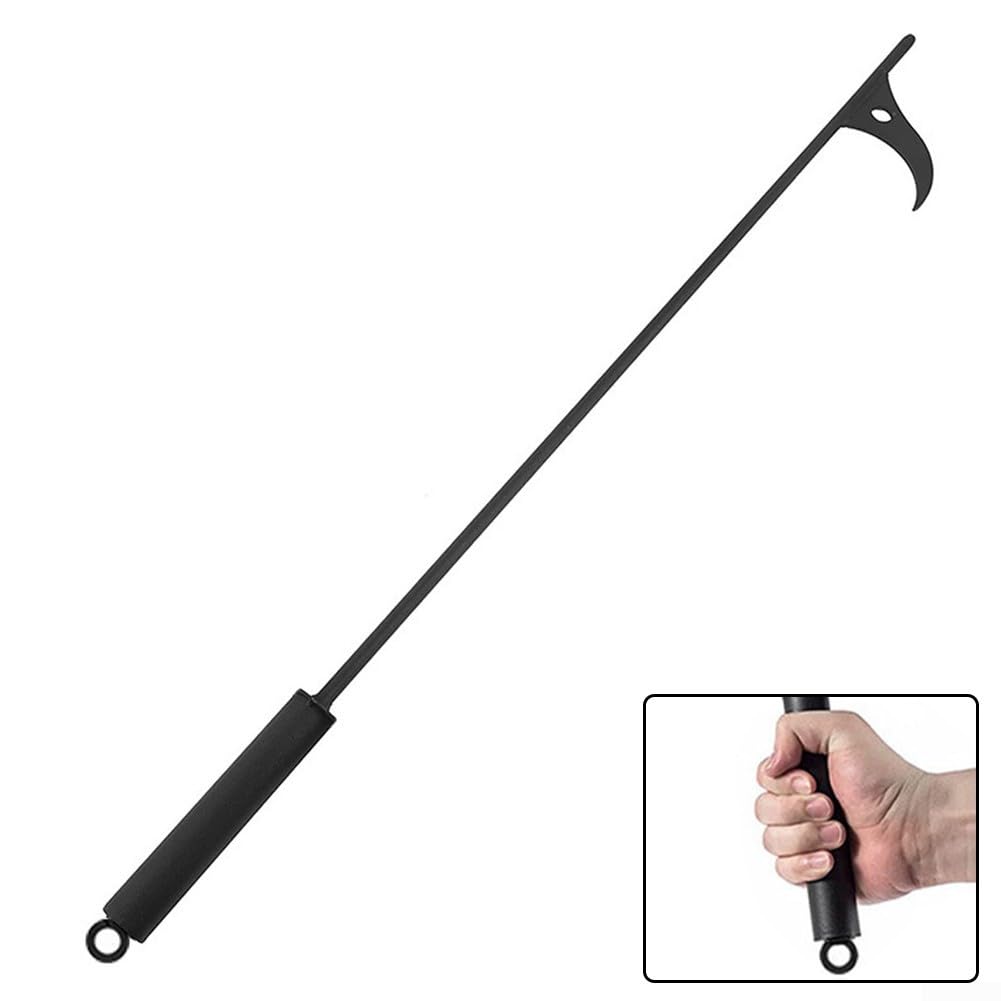 ZAMETTER Fireplace Tongs - Heavy Duty Steel Fireplace Poker & Log Grabber for Wood Stove, Coal, Open Fire - Essential Fireplace Accessories for Home Heating & Camping Use