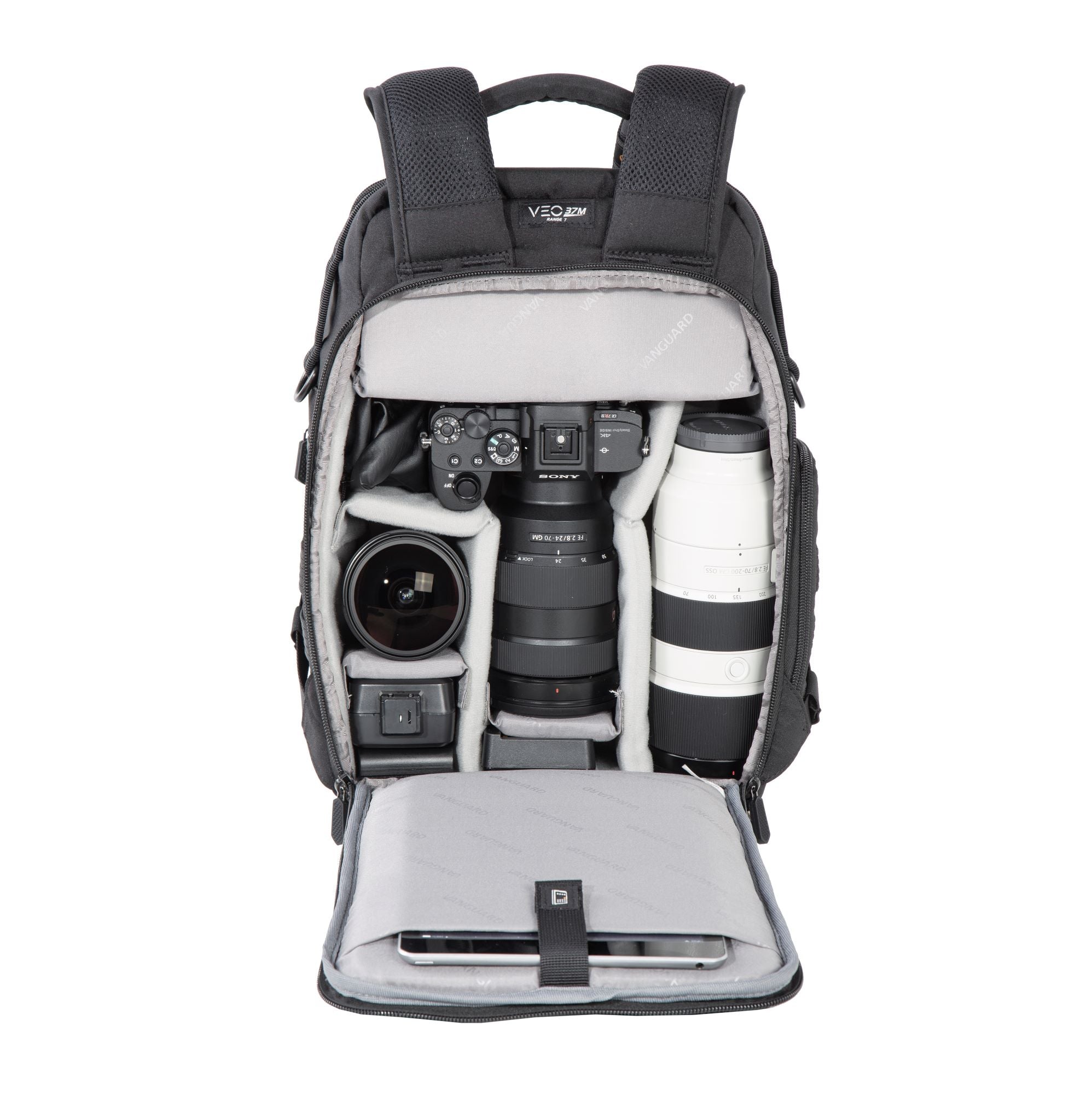 VEO RANGE T 37M NV Backpack for Men & Women - Waterproof Hiking Backpack with Laptop Compartment - Navy Blue Outdoor Travel Backpack for Camping, Hiking & Daily Commute