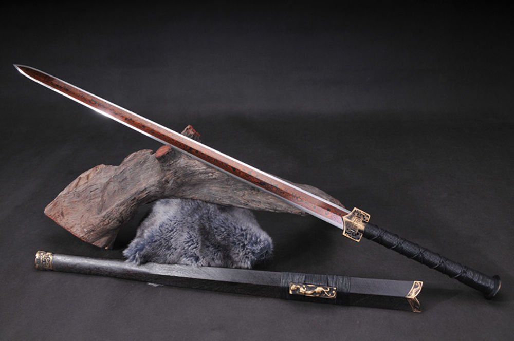 Premium Handmade Longquan Octagonal Sword - Authentic Han Dynasty Style with Luxury Gift Box | High-Quality Carbon Steel Blade for Martial Arts Training, Historical Reenactment & Collector's Display
