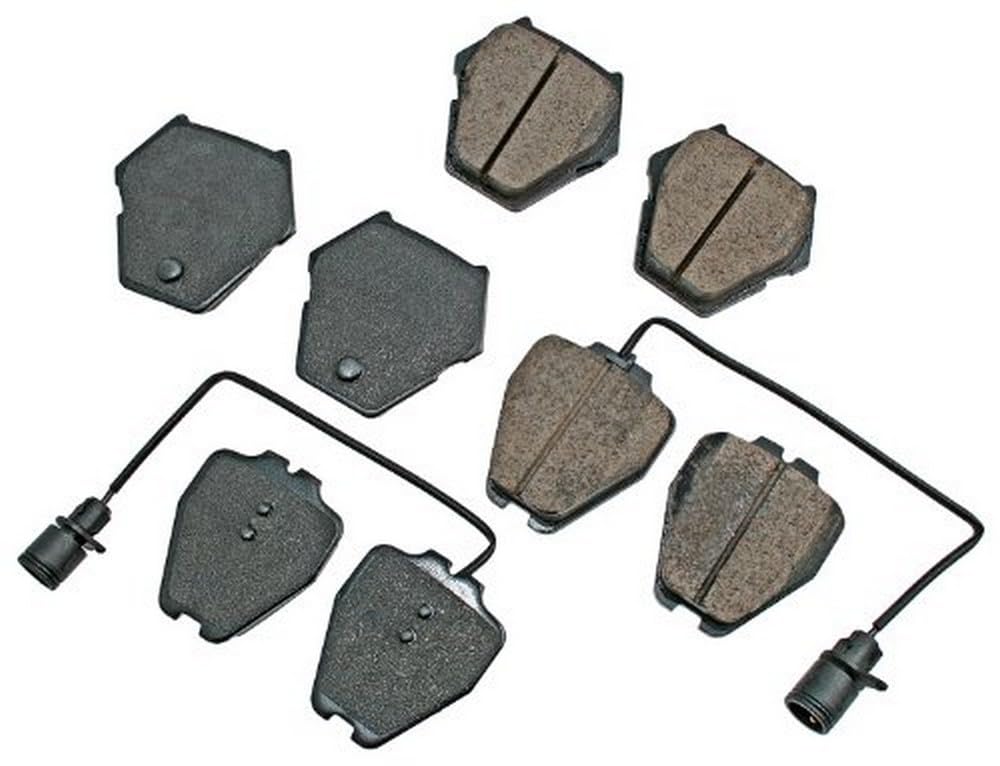 Akebono Premium Ceramic Brake Pad Set - Front & Rear - Low Noise & Dust - Perfect for Daily Commuting & Performance Driving
