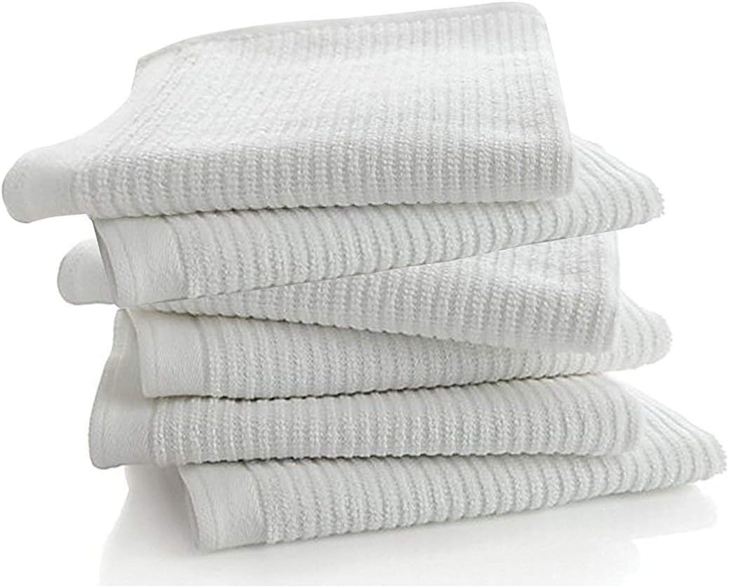 Premium Ring-Spun Cotton Bar Towels (6 Pack, 16