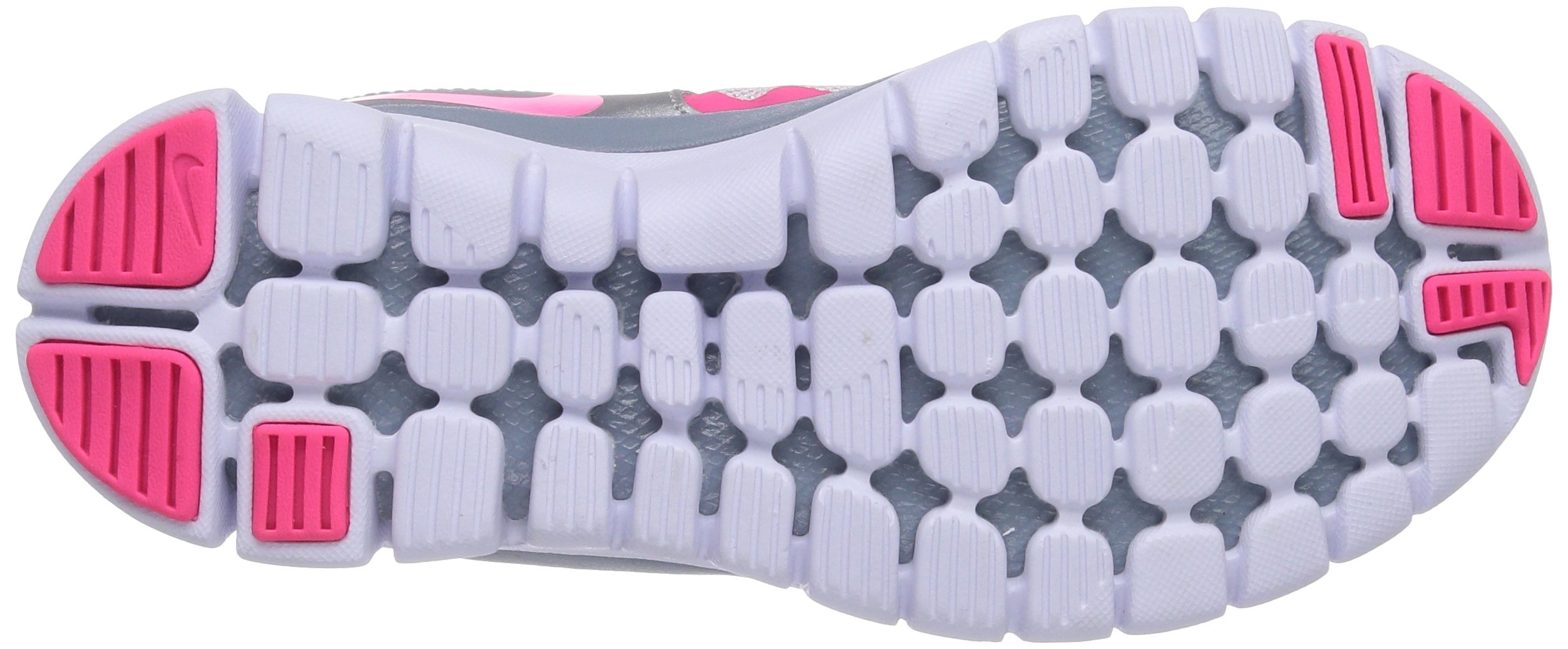 Nike Kids Flex 2014 RN (GS) Running Shoes - Hyper Pink/Hot Pink/Magnetic Gray/Metallic - US 4.5 Youth Size | Lightweight & Comfortable for School, Sports & Daily Activities