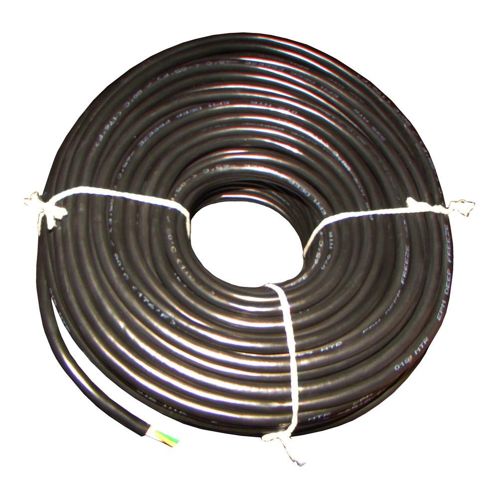 RAParts 75 Ft Black 4 Conductor Trailer Light Cable Wiring Harness - Heavy Duty Electrical Wire for Boat, RV, and Utility Trailers - Perfect for Outdoor and Marine Lighting Installations