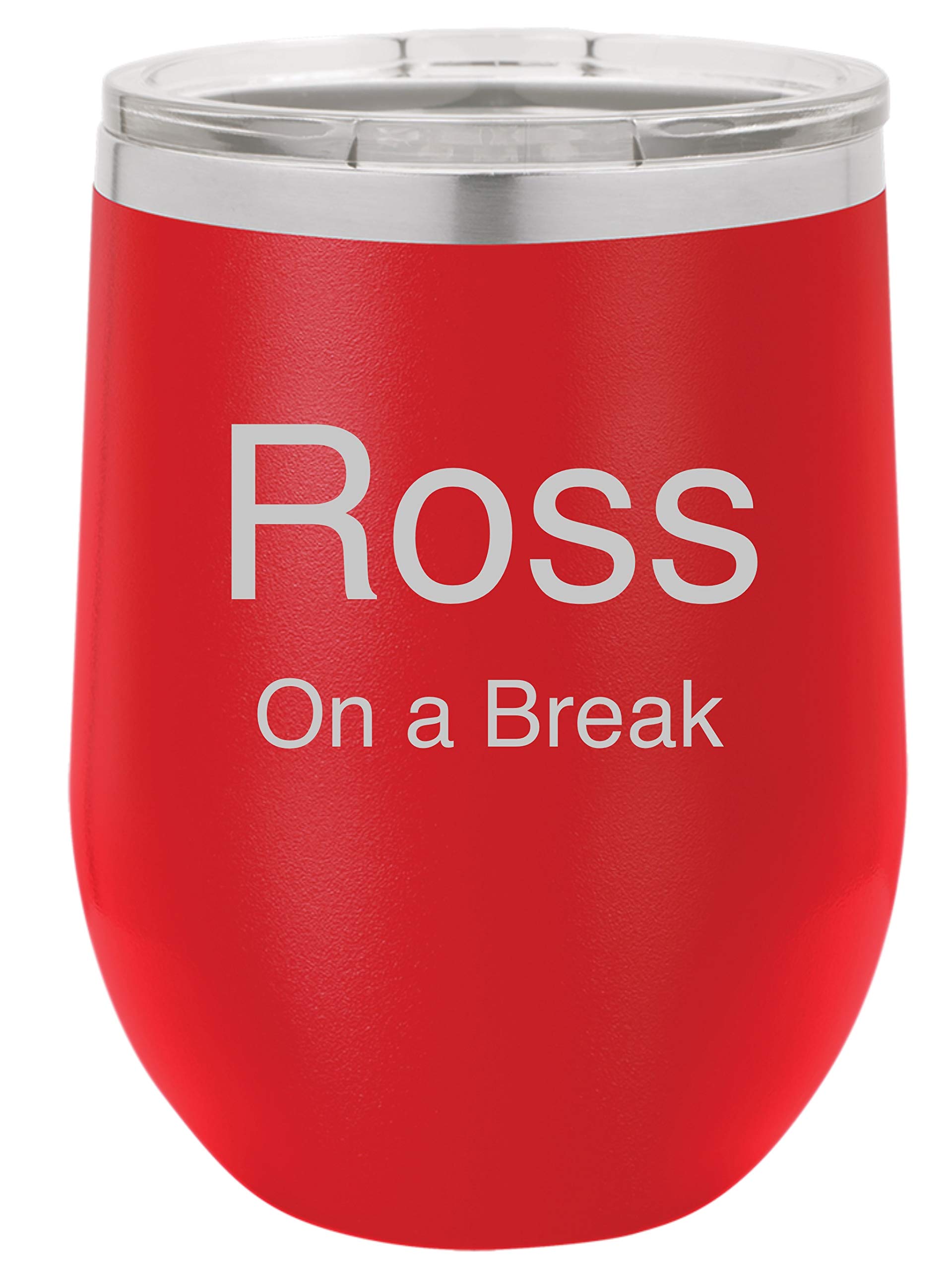 Personalized 12oz Double Wall Vacuum Insulated Wine Tumbler - Stainless Steel, Leak-Proof Lid, Gift Ready (Red) - Perfect for Outdoor Picnics, Parties & Home Entertaining