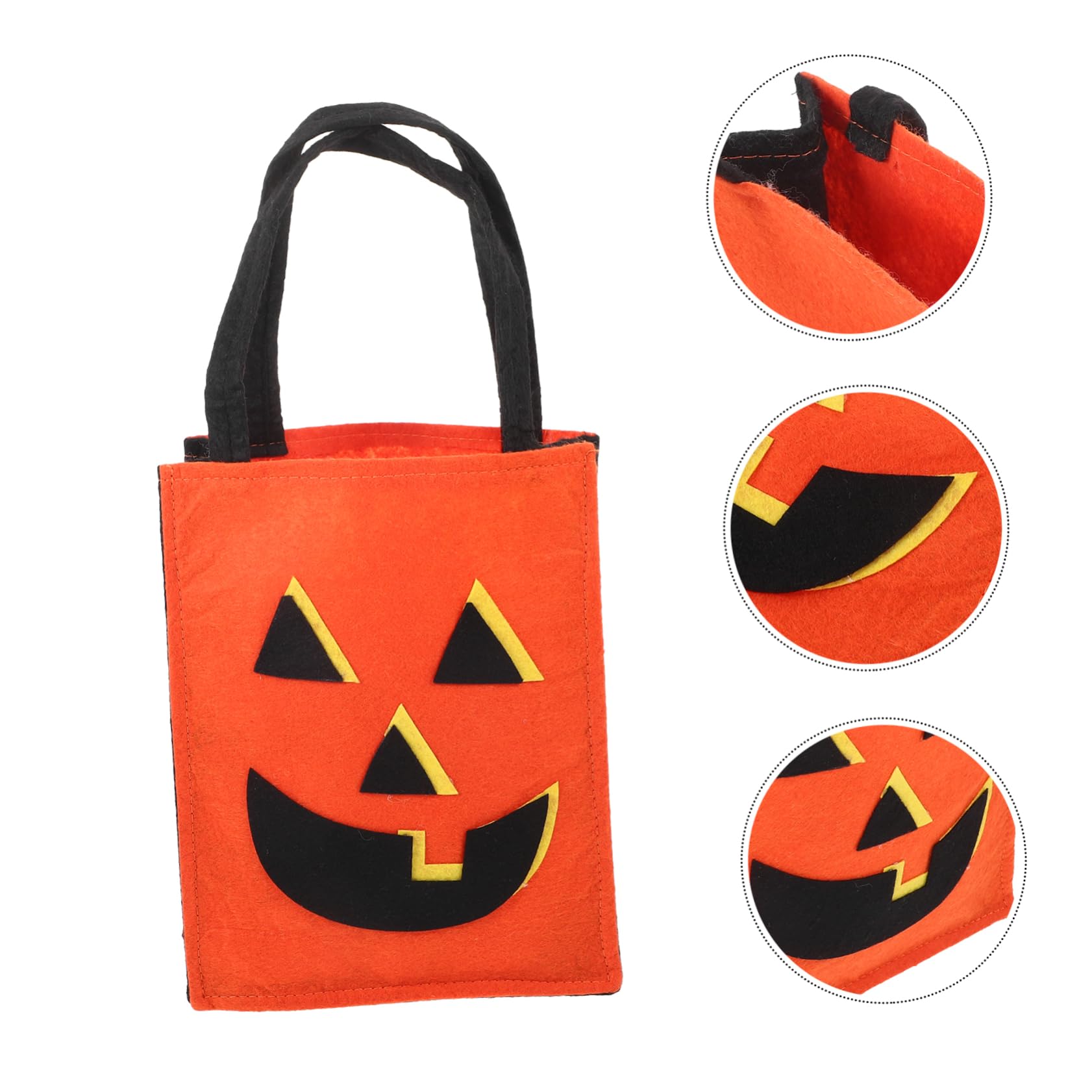 ABOOFAN Halloween Pumpkin Tote Bag - Non-Woven Candy Treat Bag for Halloween Party Decorations & Gift Giving | Perfect for Trick-or-Treating, Halloween Parties, and Festive Home Decor