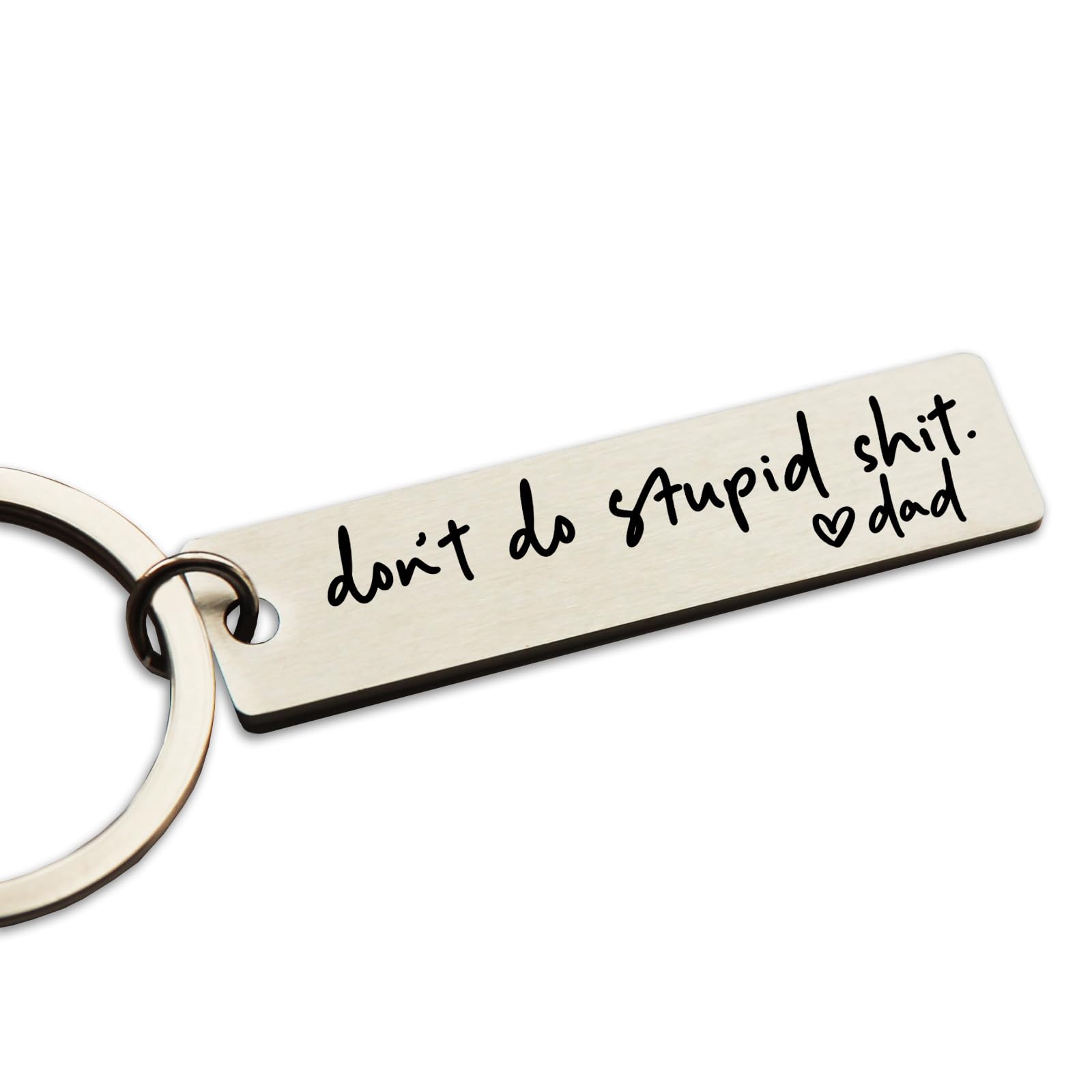 Personalized Engraved Keychain - Drive Safe Have Fun Gift for Dad, Kids, Graduates & New Drivers - Thoughtful Present from Parents - Perfect for Car Keys, House Keys & Daily Use