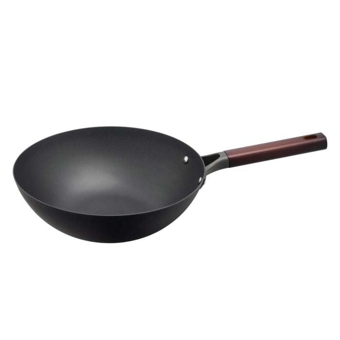 Helen's Asian Kitchen Deluxe Pre-Seasoned Carbon Steel Wok - 12 Inch Stir Fry Pan for Professional Cooking | Perfect for Stir-Frying, Deep Frying & Asian Cuisine at Home