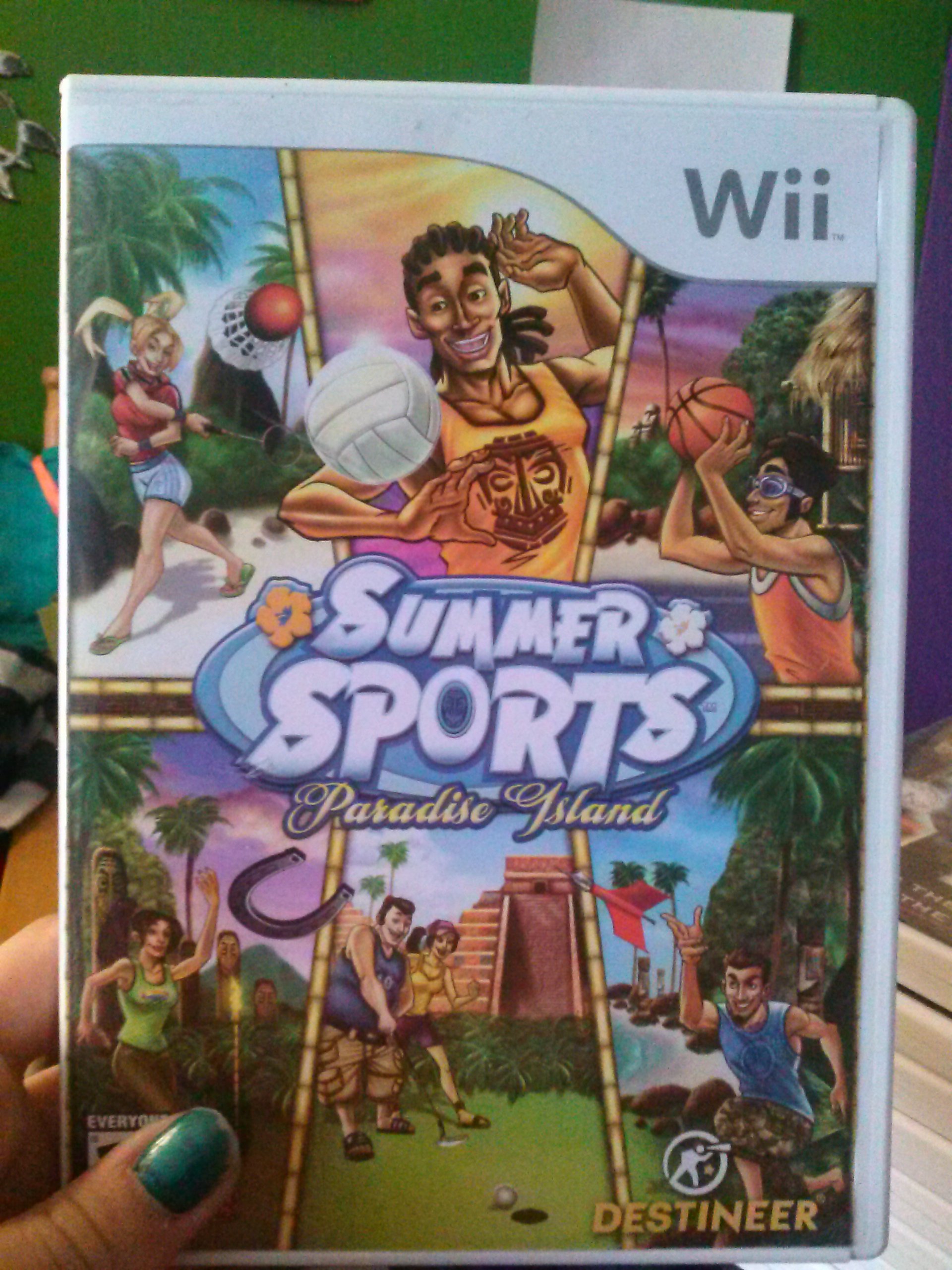 Nintendo Wii Summer Sports Paradise Island Game - Family Fun & Multiplayer Sports for Kids & Adults - Perfect for Parties & Indoor Activities