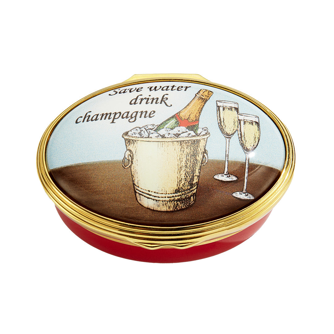 Eco-Friendly Champagne Enamel Box - Save Water & Celebrate Sustainably | Perfect for Weddings, Parties & Gift Giving