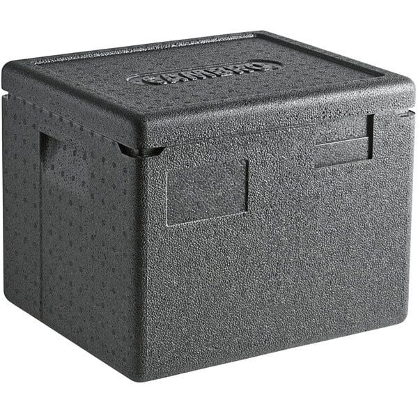 Cambro EPP280SW110 Cam GoBox Black Half Size Insulated Food Pan Carrier - 8