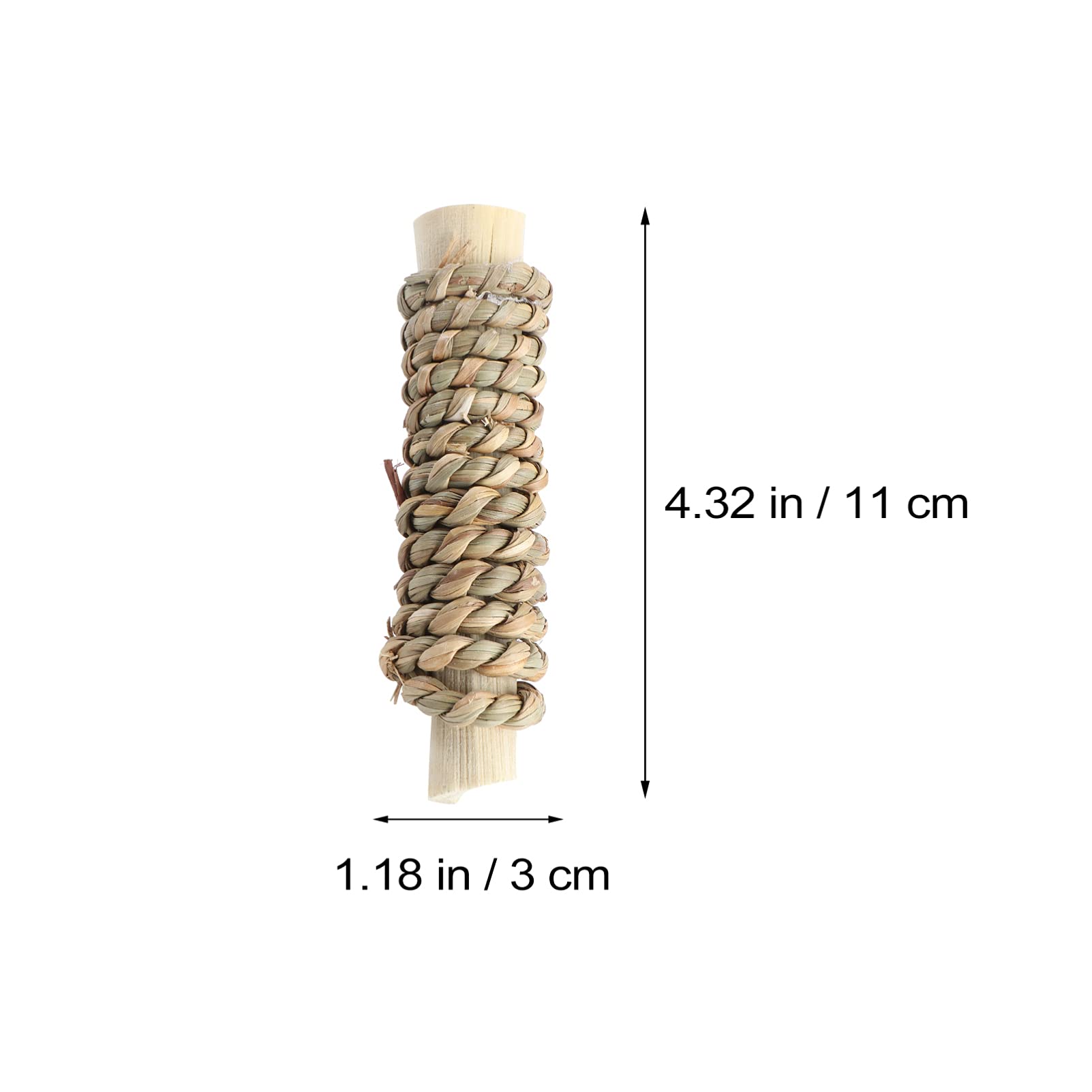 Balacoo 2-Pack Natural Wooden Hamster Chew Toys - Small Animal Teething & Foraging Toys for Hamsters, Chinchillas, Puppies & Parrots - Safe Biting & Grinding Orb for Pet Dental Care & Cage Enrichment