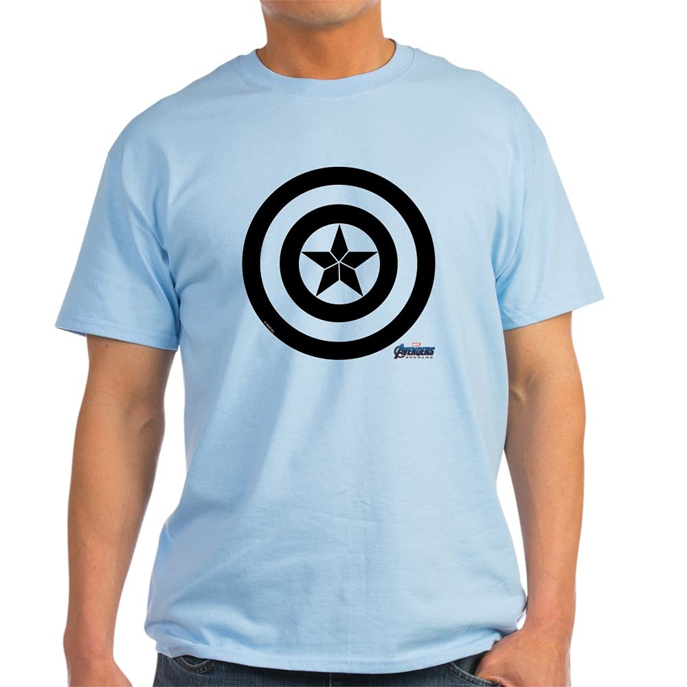 Captain America Shield Light T Cotton T-Shirt | Marvel Avengers Superhero Graphic Tee | Casual Wear for Men & Women | Perfect for Cosplay, Comic Con & Superhero Fans