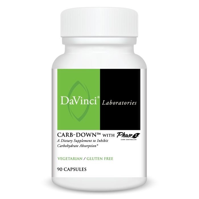 Davinci Labs Carb Down™ With Phase 2 - Carb Blocker Supplement for Weight Management - Supports Healthy Digestion & Blood Sugar Levels - Ideal for Keto Diet & Low-Carb Lifestyle