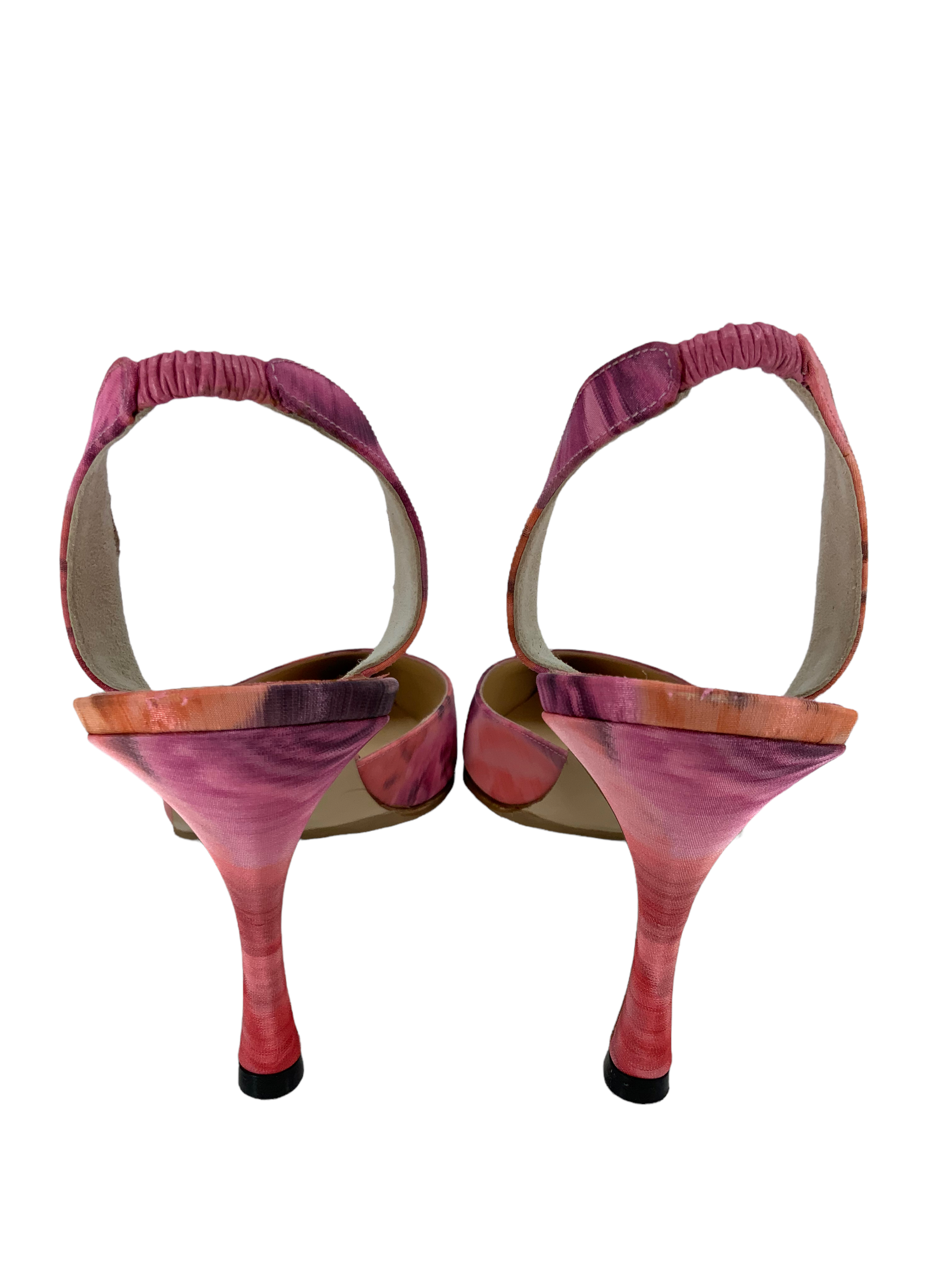 Manolo Blahnik Carolyne Satin Slingback Heels - Women's Size 10.5 Luxury Dress Pumps for Weddings, Parties & Evening Events