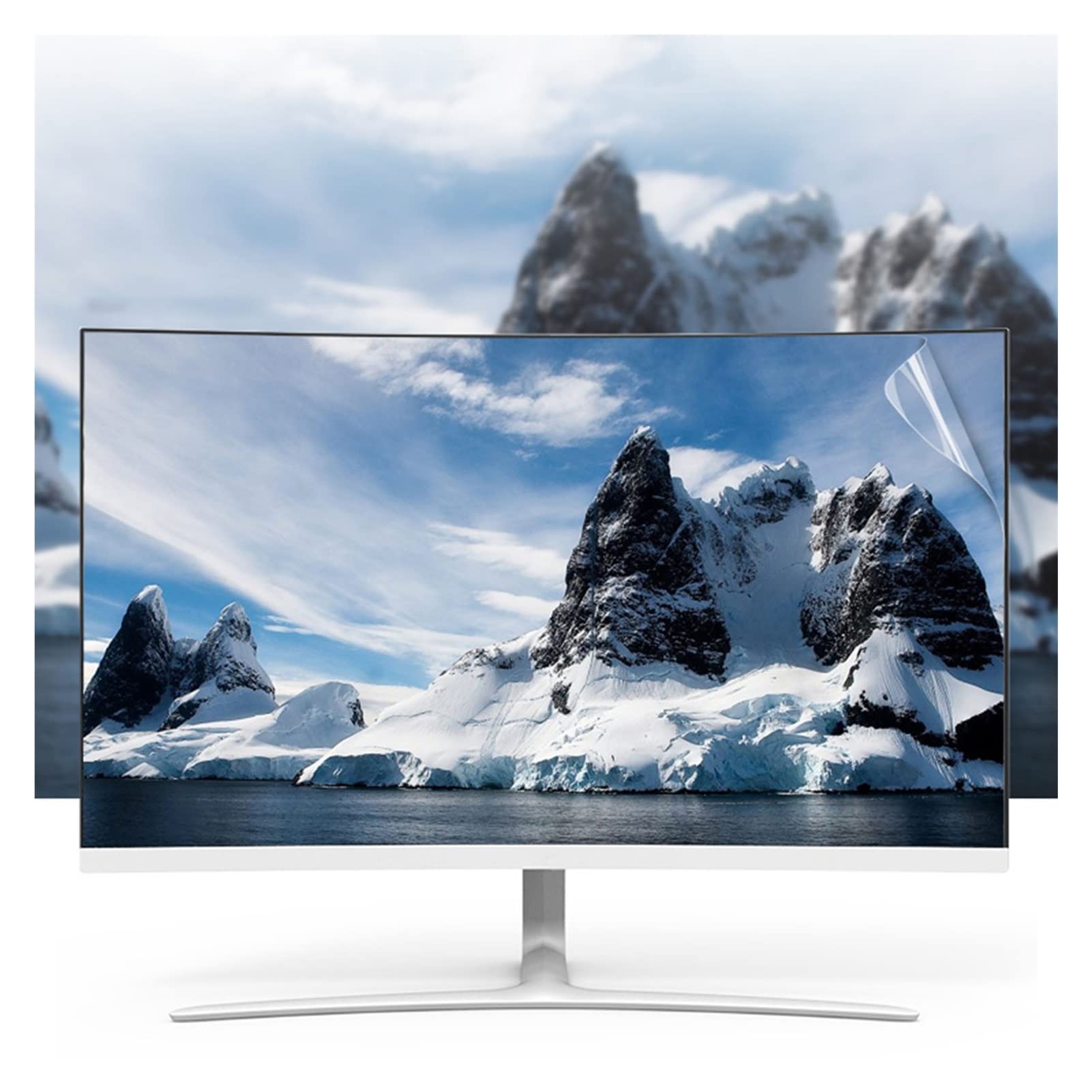 Universal Blue Light Blocking Screen Protector for LED PC Monitor - Anti-UV Eye Protection Filter Film (40 Inch, 886x498mm) - Reduce Eye Strain for Office Work & Gaming