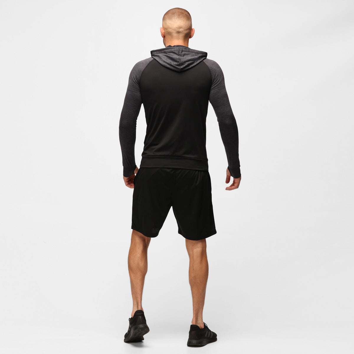 TKB Men's Slate Melange Zip-Up Hoodie - Stylish & Comfortable Pullover for Casual Wear, Gym, and Outdoor Activities