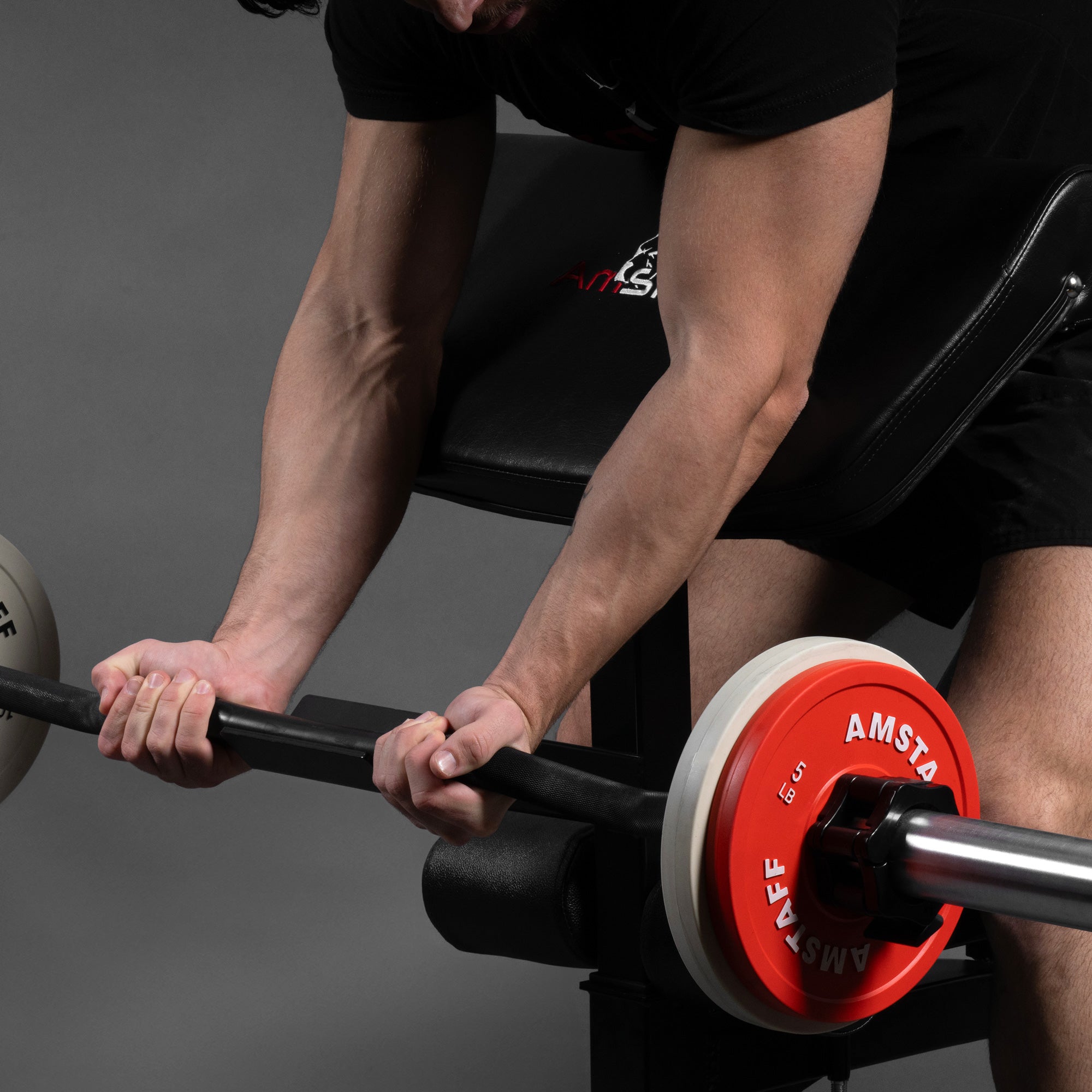 TB011J Preacher Curl Attachment for Dumbbells & Barbells - Adjustable Arm Workout Equipment for Biceps & Triceps Training - Home Gym & Fitness Studio Essential
