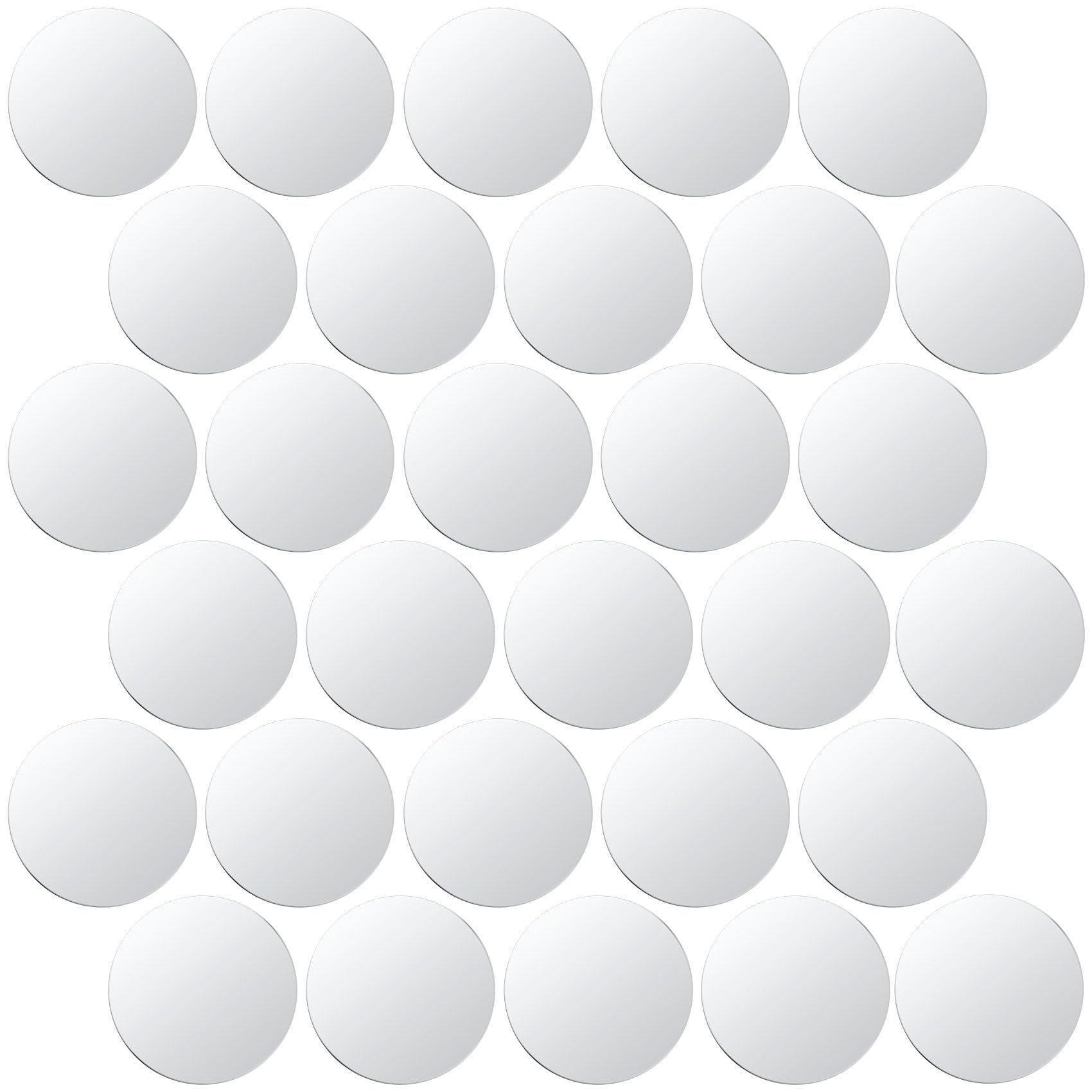 30pcs 40mm Universal Round Metal Phone Disk for Magnetic Car Phone Holder - Self-Adhesive Silver Stickers for Phone Mounting (Perfect for Car Dashboard, Office Desk & Home Use)