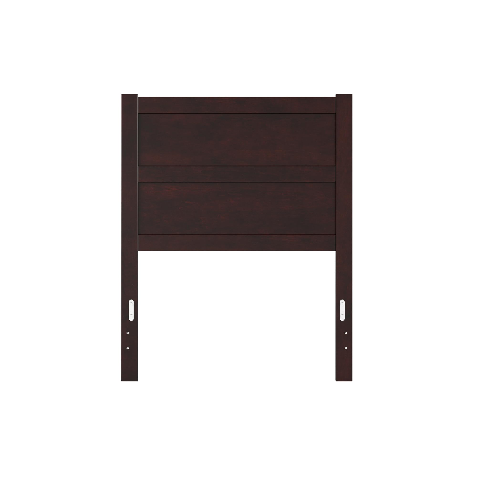 AFI NoHo Solid Wood Panel Headboard with USB Charging Port - Twin Size Espresso Brown - Perfect for Bedroom Upgrade & Modern Home Decor