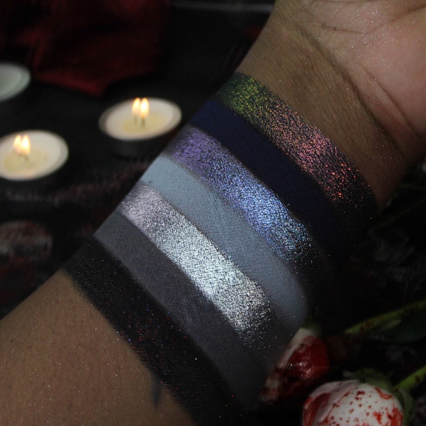 Vamp Eyeshadow Palette - 12 Highly Pigmented Matte & Shimmer Shades for Stunning Eye Makeup Looks | Perfect for Halloween, Cosplay & Night Out Makeup