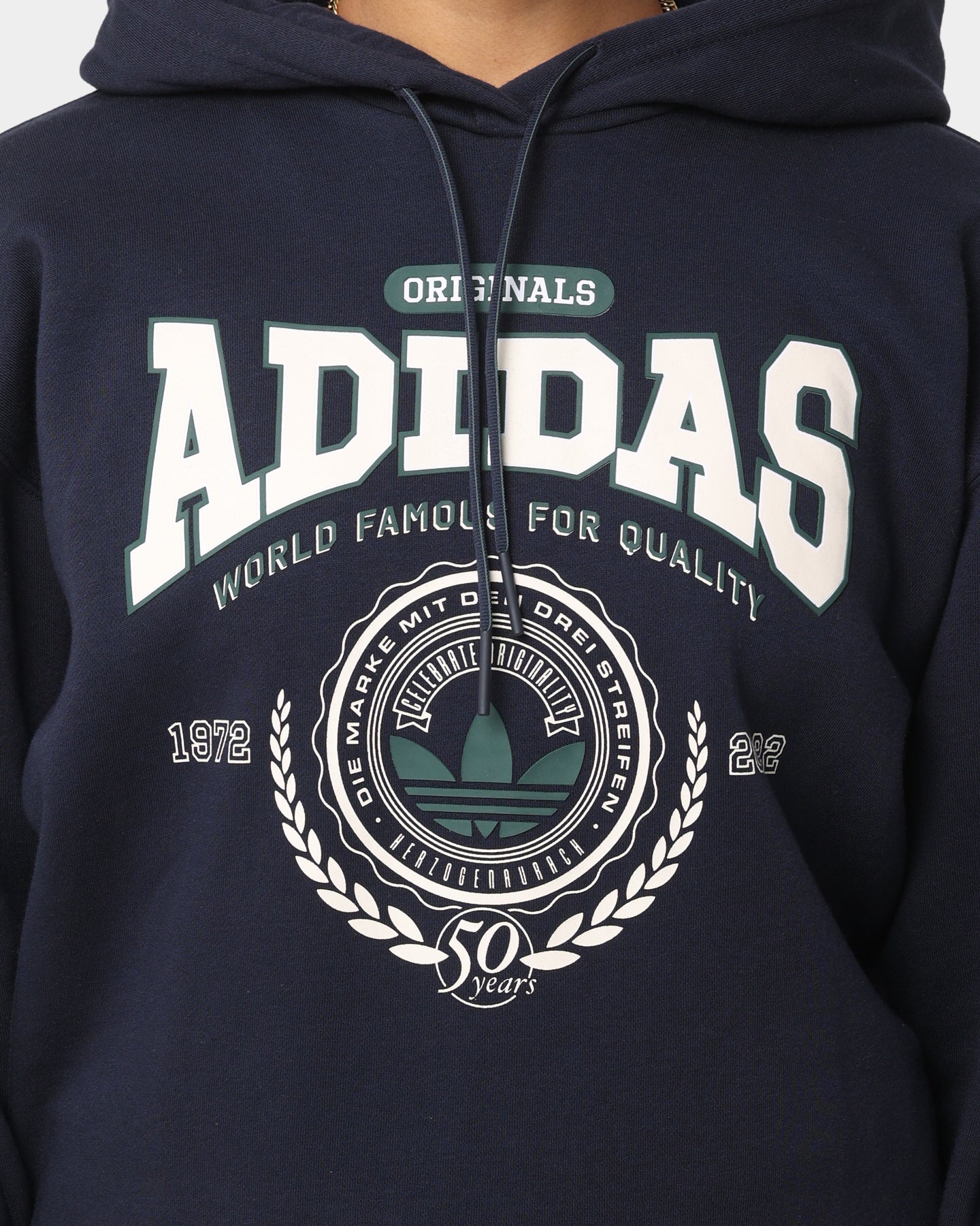 Adidas Women's Anniversary Hoodie - Legend Ink Color | Soft Fleece Pullover Sweatshirt for Casual Wear, Gym & Outdoor Activities