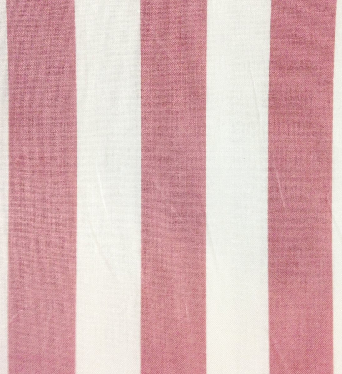 Coral Rose & White Nautical 1 Inch Stripe Cotton Fabric - Indoor/Outdoor Use for Quilting, Sewing, DIY Crafts, Seat Covers, Throw Pillows - Perfect for Coastal Home Decor & Beach-Themed Projects - 1 Yard x 58 Inches