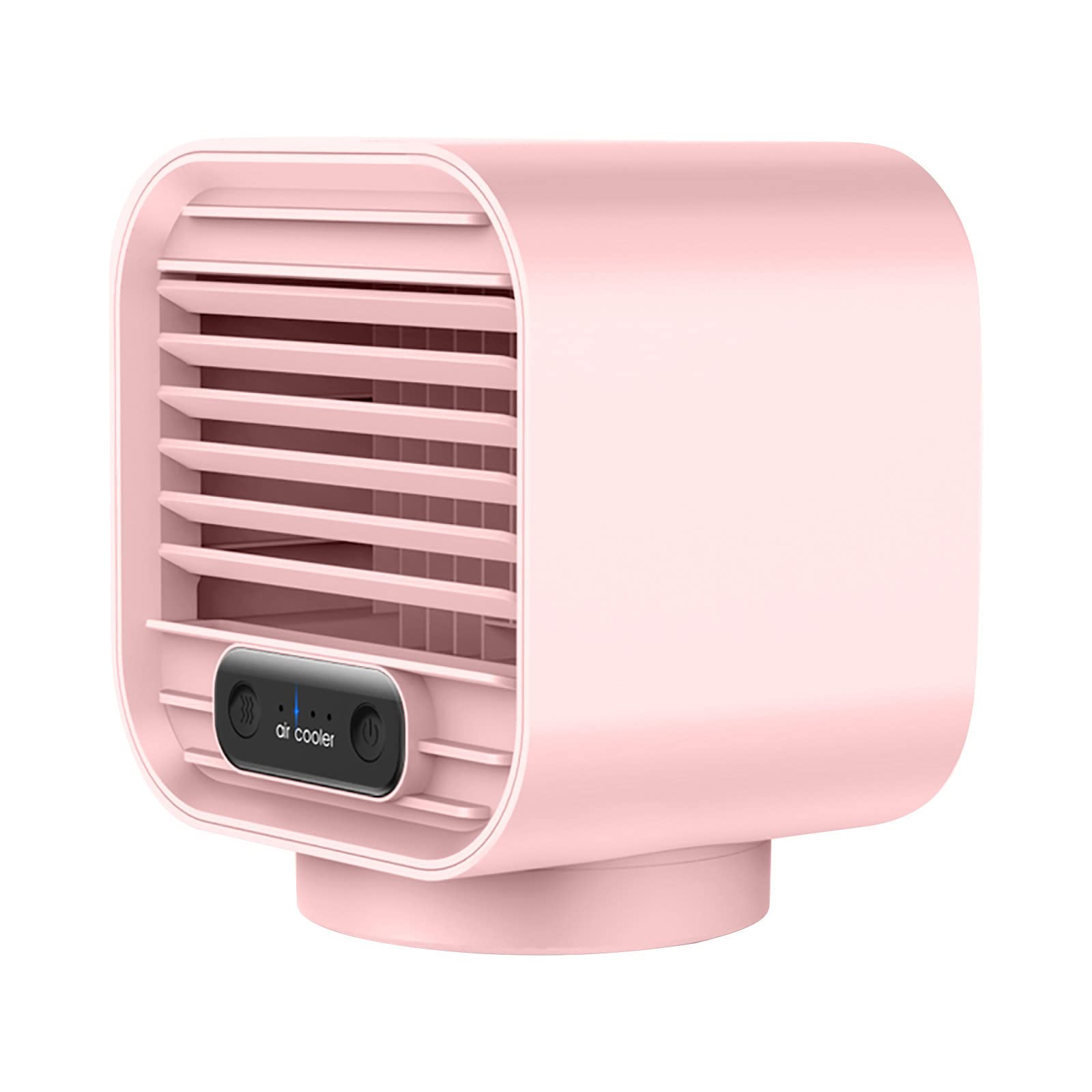 Portable Rechargeable Evaporative Air Cooler Fan - 3 Speed Modes, Desktop Humidifier & Misting Fan for Home, Office, Bedroom - Pink Personal Cooling Fan for Summer, Outdoor, Camping & Travel