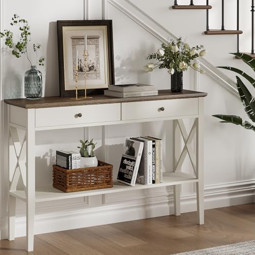 Antique White & Brown