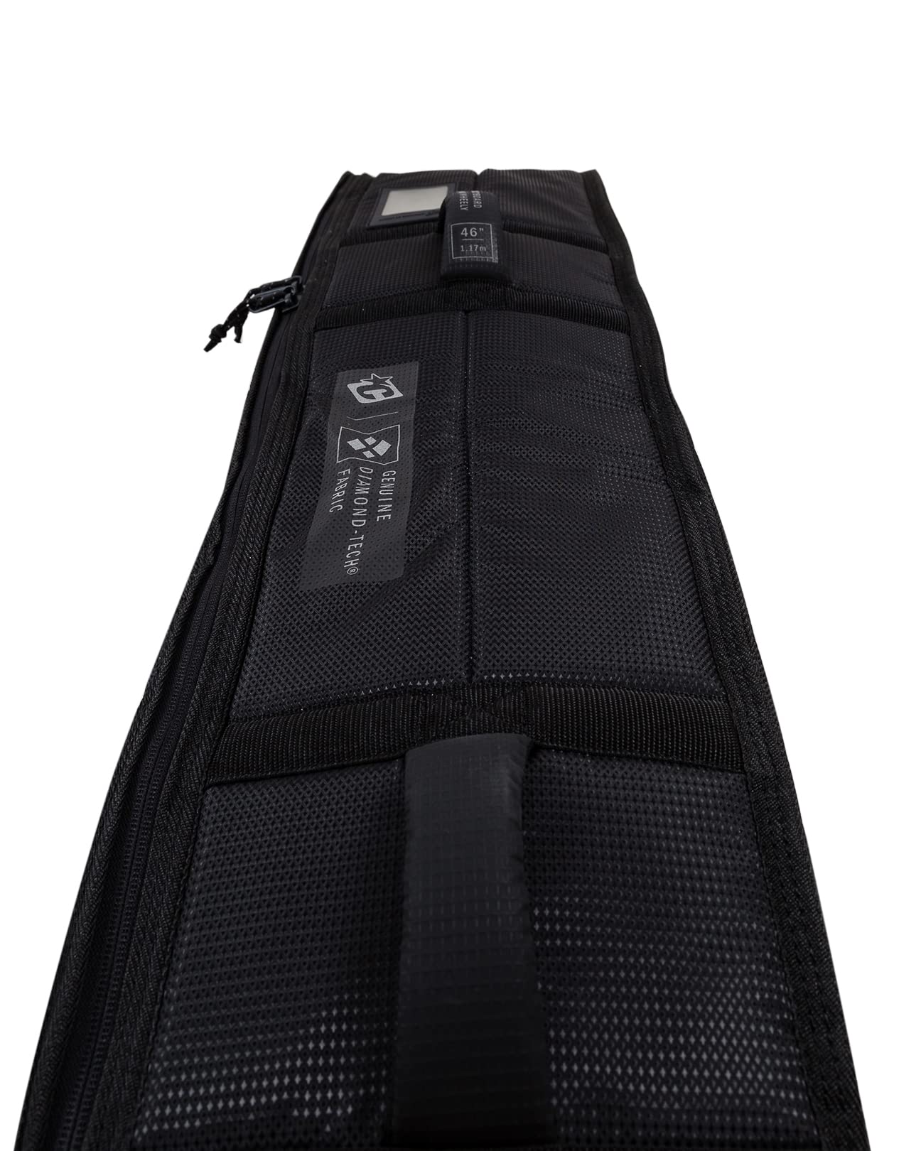 Creatures of Leisure Bodyboard Quad Wheely Cover - Black & Silver Board Bag for Surfing & Beach Travel | Durable Protection for Bodyboards & Surfboards