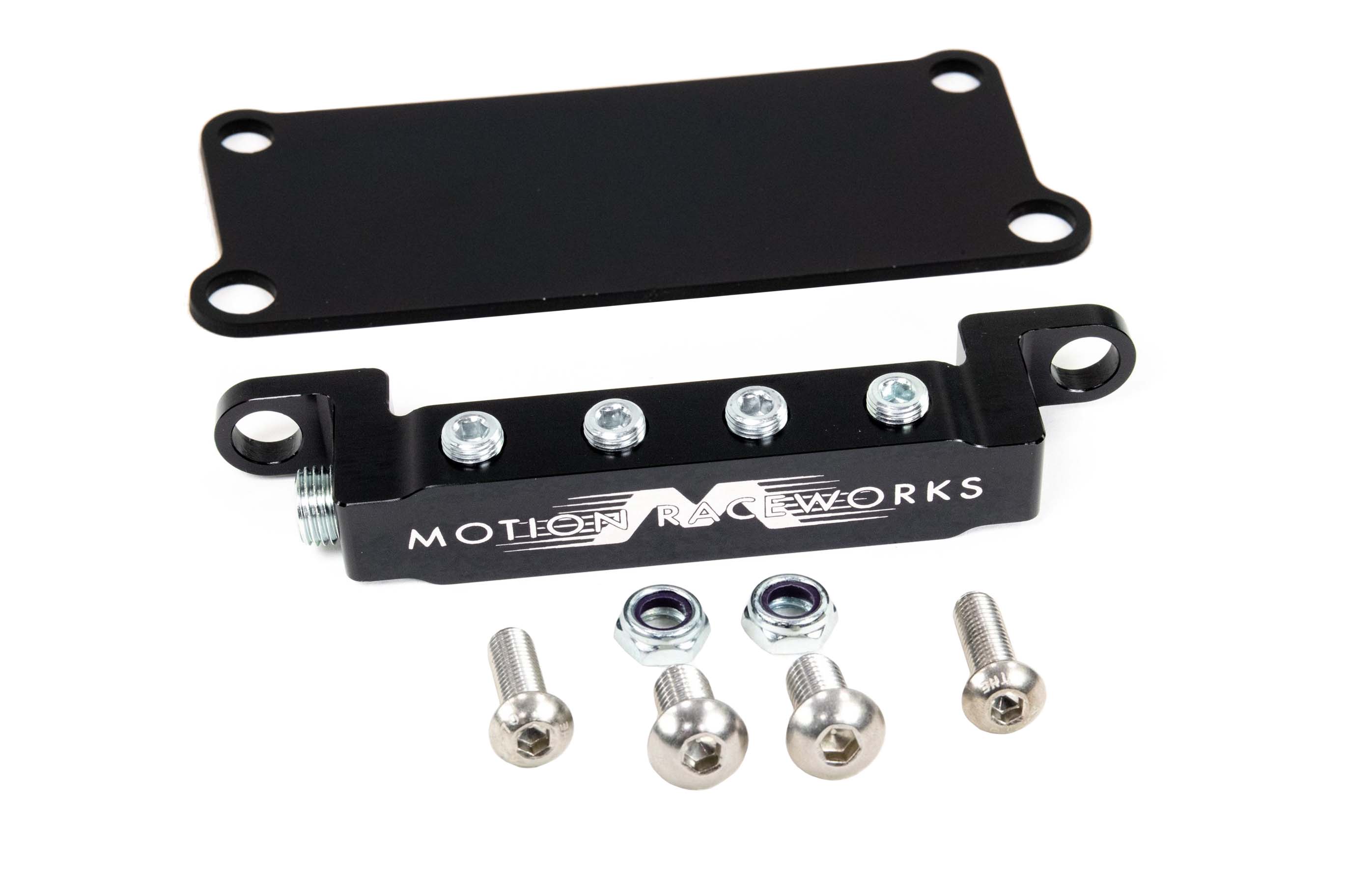 LS1 Vacuum Boost Billet Aluminum Distribution Block with Valley Cover Bracket - 10-10023KIT - High Performance Fuel System Upgrade for LS1 Engines - Perfect for Racing, Street Performance & Engine Builds