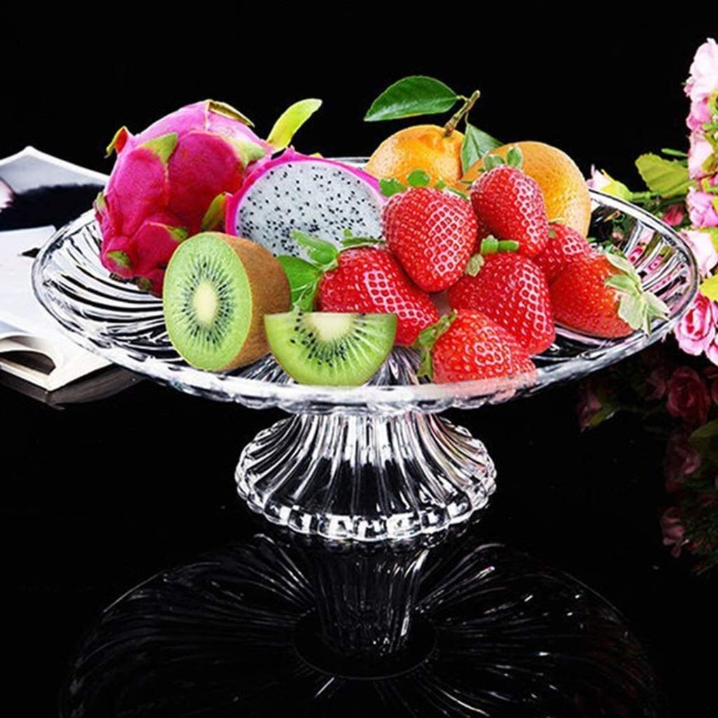 Acrylic Plastic Fruit Bowl - Multifunctional Kitchen Counter Fruit Basket & Banana Holder for Living Room Decor | Perfect for Fresh Fruit Display, Dining Table Centerpiece, and Home Decoration