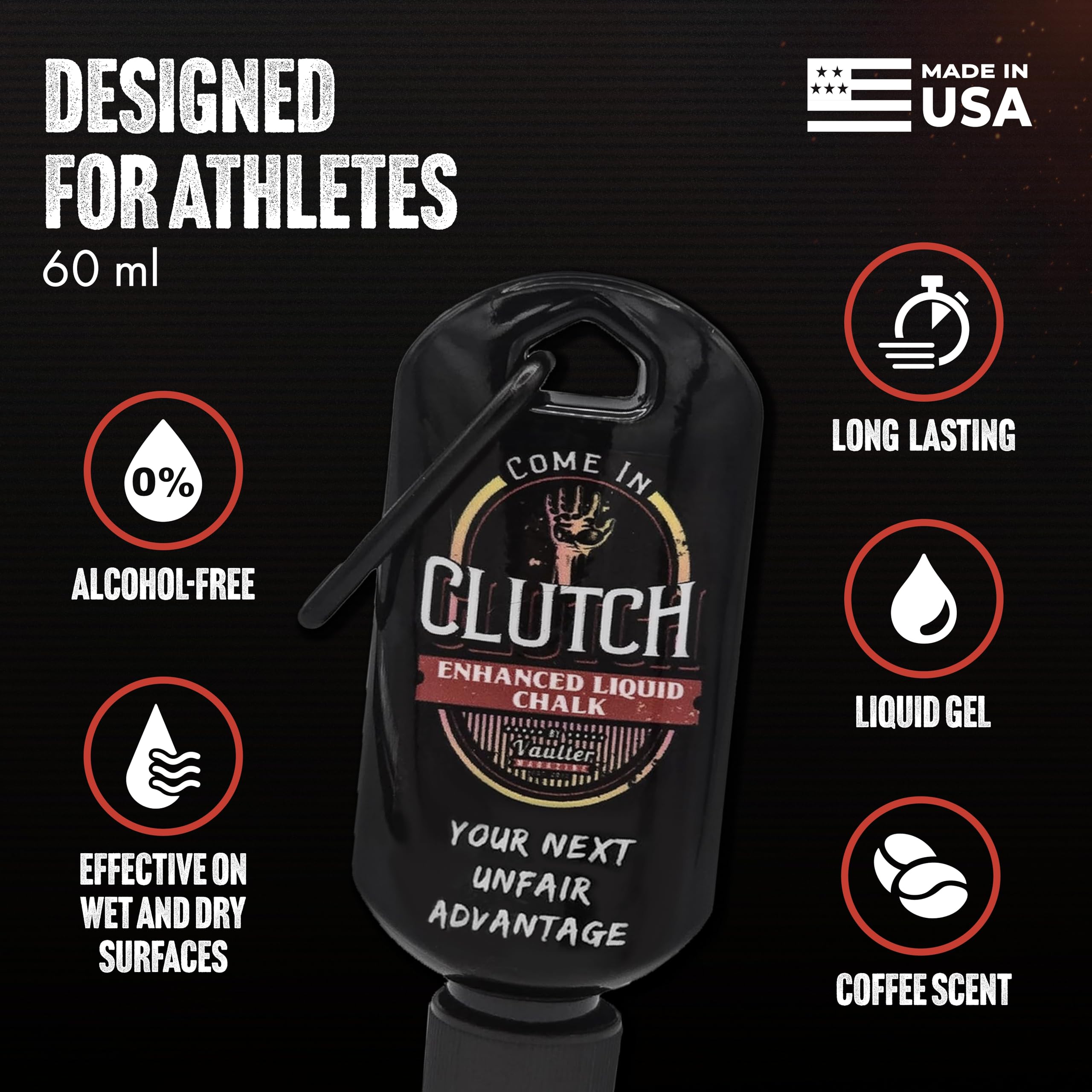 STYK Vaulter Magazine - Premium Liquid Chalk for Weightlifting, Gymnastics & Rock Climbing | No Mess Grip Enhancer | Ideal for CrossFit, Bodybuilding & Pole Vaulting | Perfect for Gym, Home Workouts & Outdoor Training