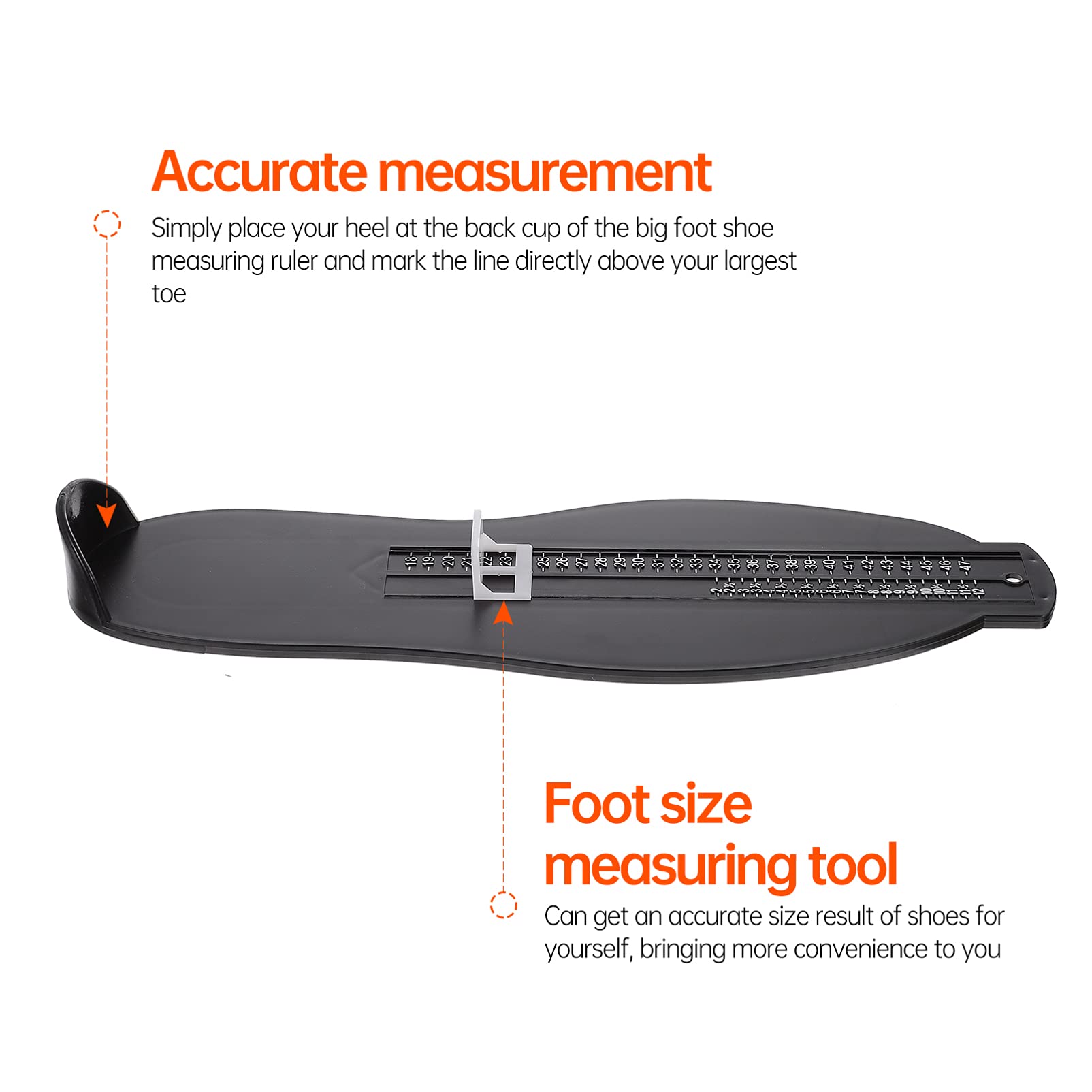 3PCS Foot Measurement Device for Adults - UK Shoe Size Measuring Ruler for Men & Women | Perfect for Online Shopping, Shoe Fitting at Home, and Podiatry Use