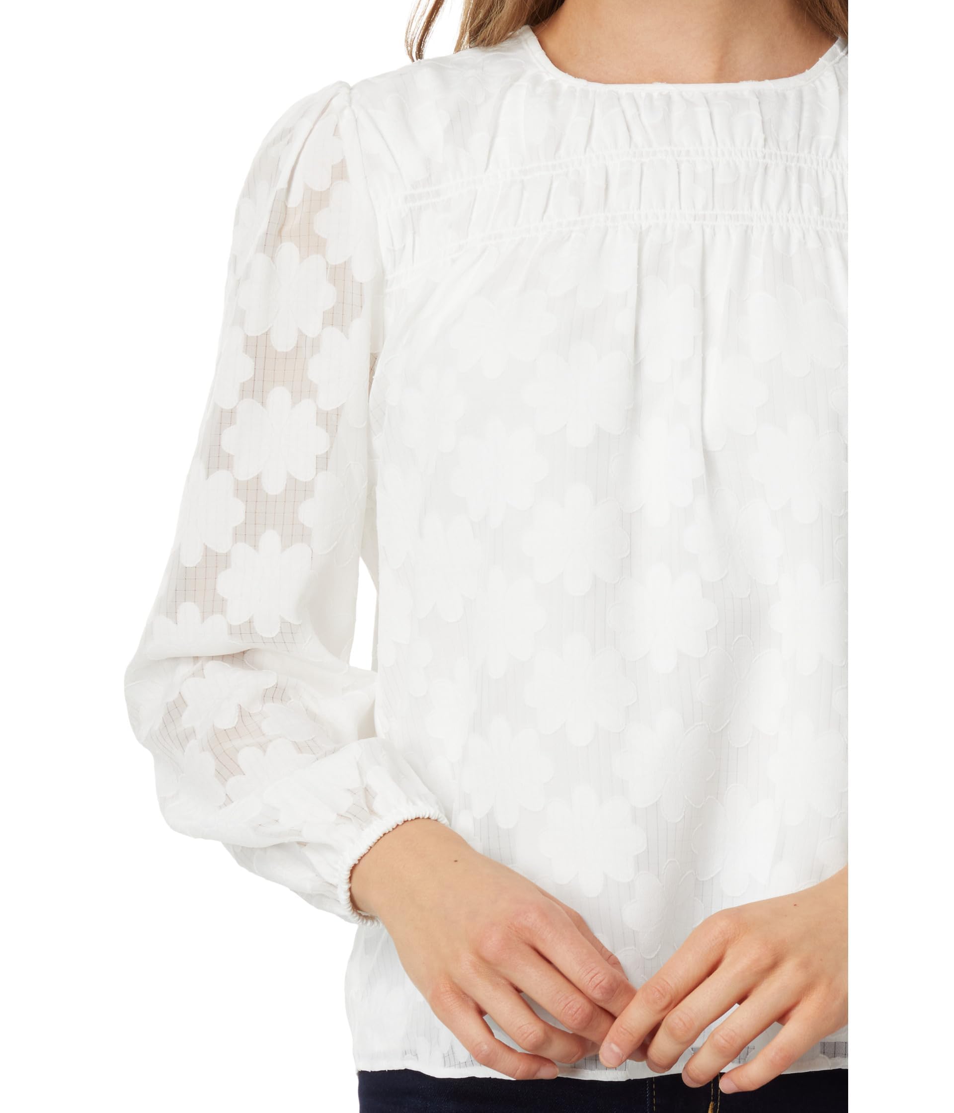 Tommy Hilfiger Women's Floral Print Long Sleeve Blouse - Casual Office Wear & Spring Fashion Top for Women