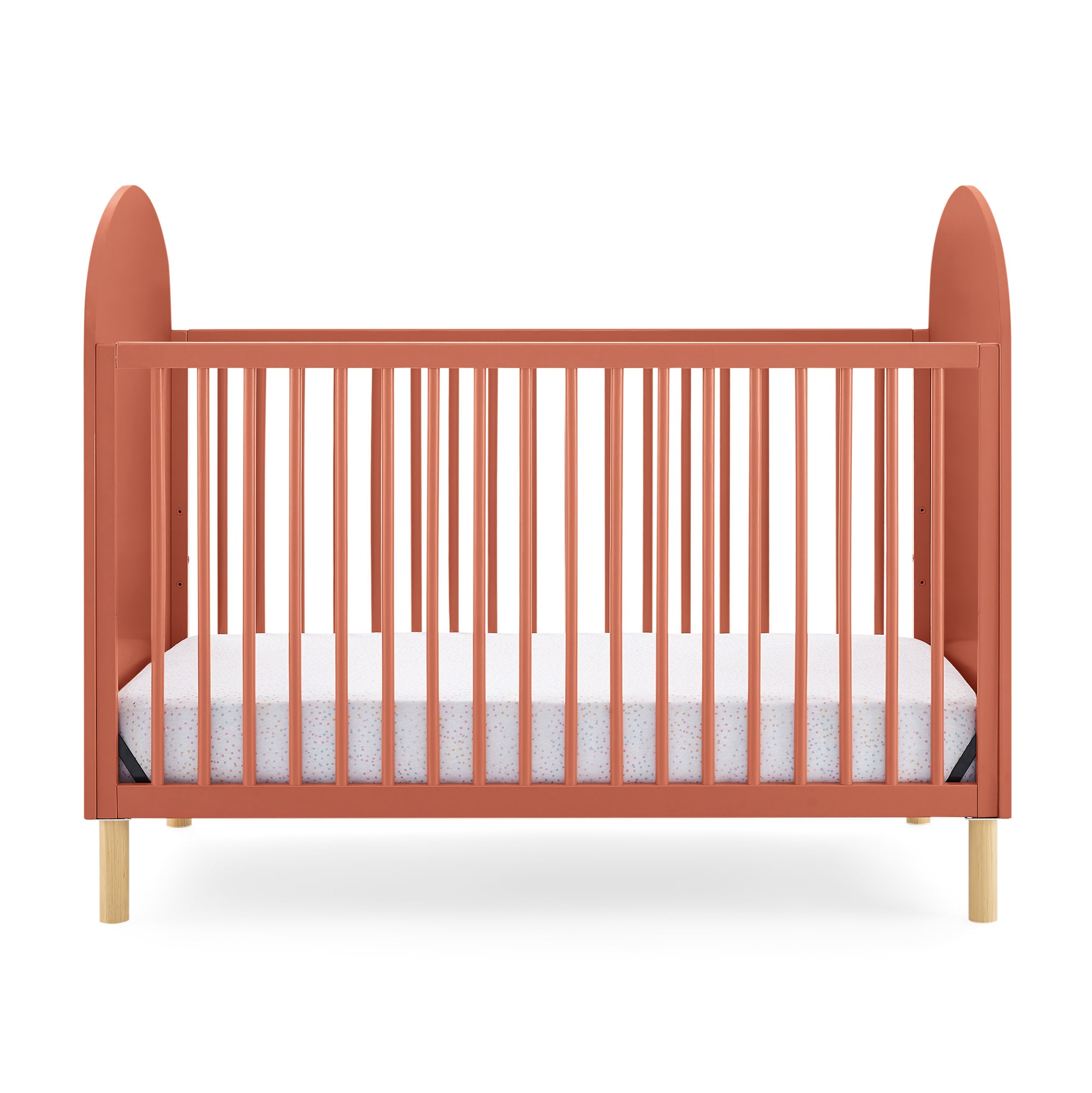 Reese 4-in-1 Convertible Baby Crib - Toddler Bed, Daybed & Full-Size Bed | Safe & Stylish Nursery Furniture for Newborns to Teens | Perfect for Small Spaces & Growing Families