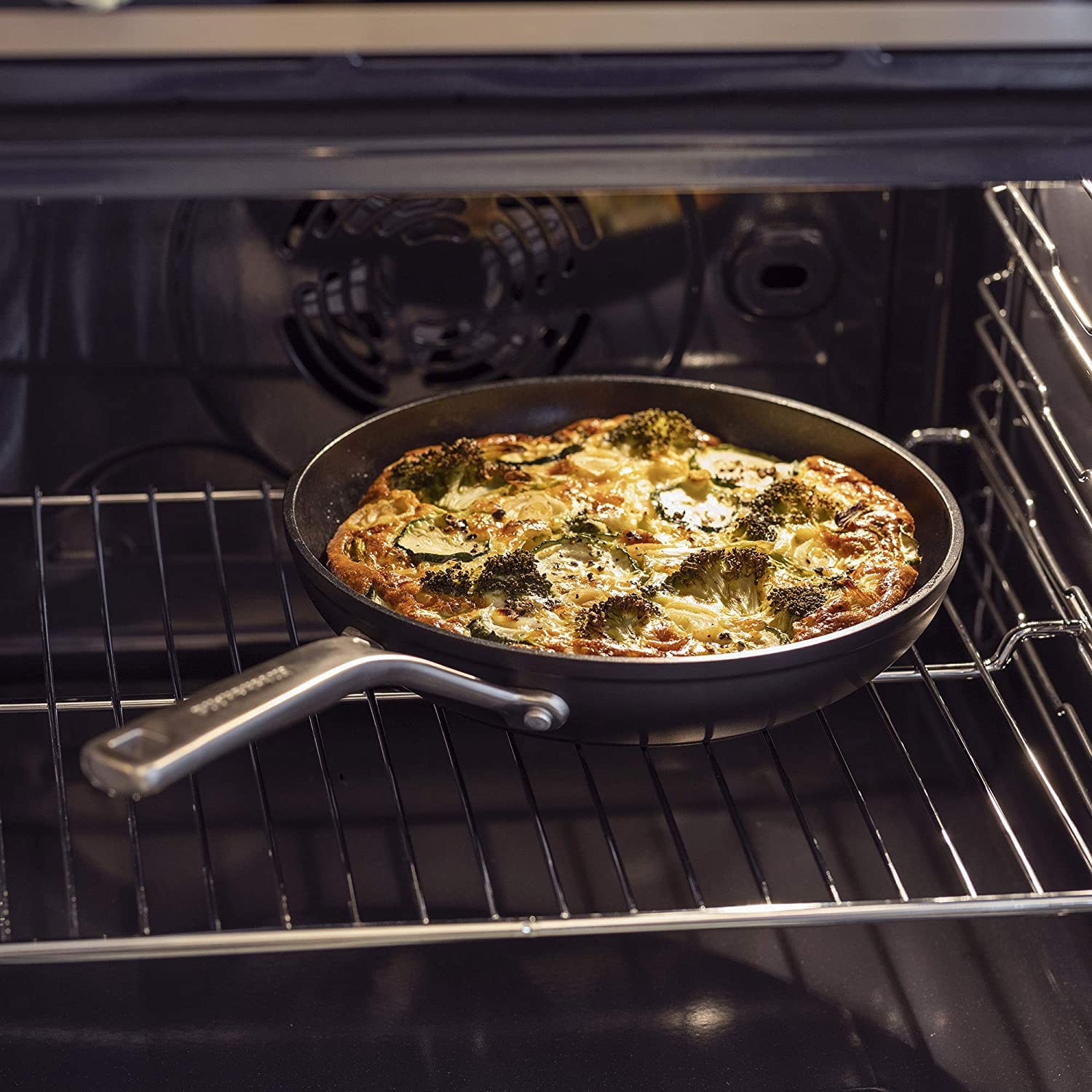 KitchenAid Forged Hardened Aluminum Non-Stick Wok Pan - 30cm/5L, Induction Compatible, Oven & Dishwasher Safe - Perfect for Stir-Frying, Sautéing & Asian Cooking