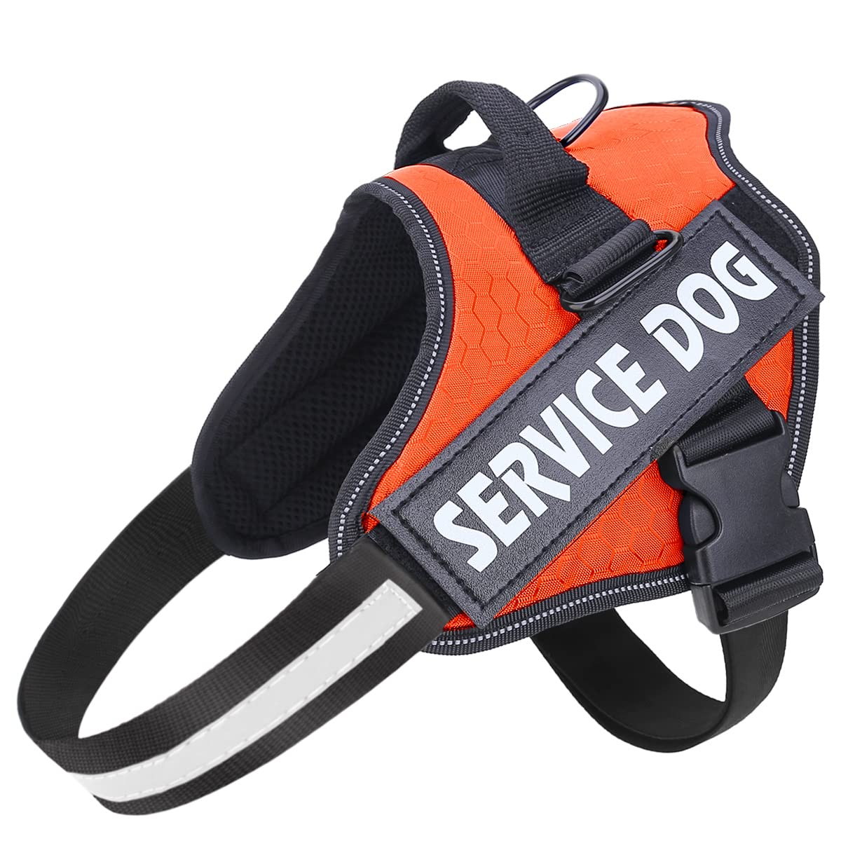 Service Dog Harness No Pull Easy On Off Pet Vest with 3M Reflective & Adjustable Nylon Handle - Breathable Comfort for Small Medium Large Dogs - Perfect for Training, Walks & Outdoor Adventures